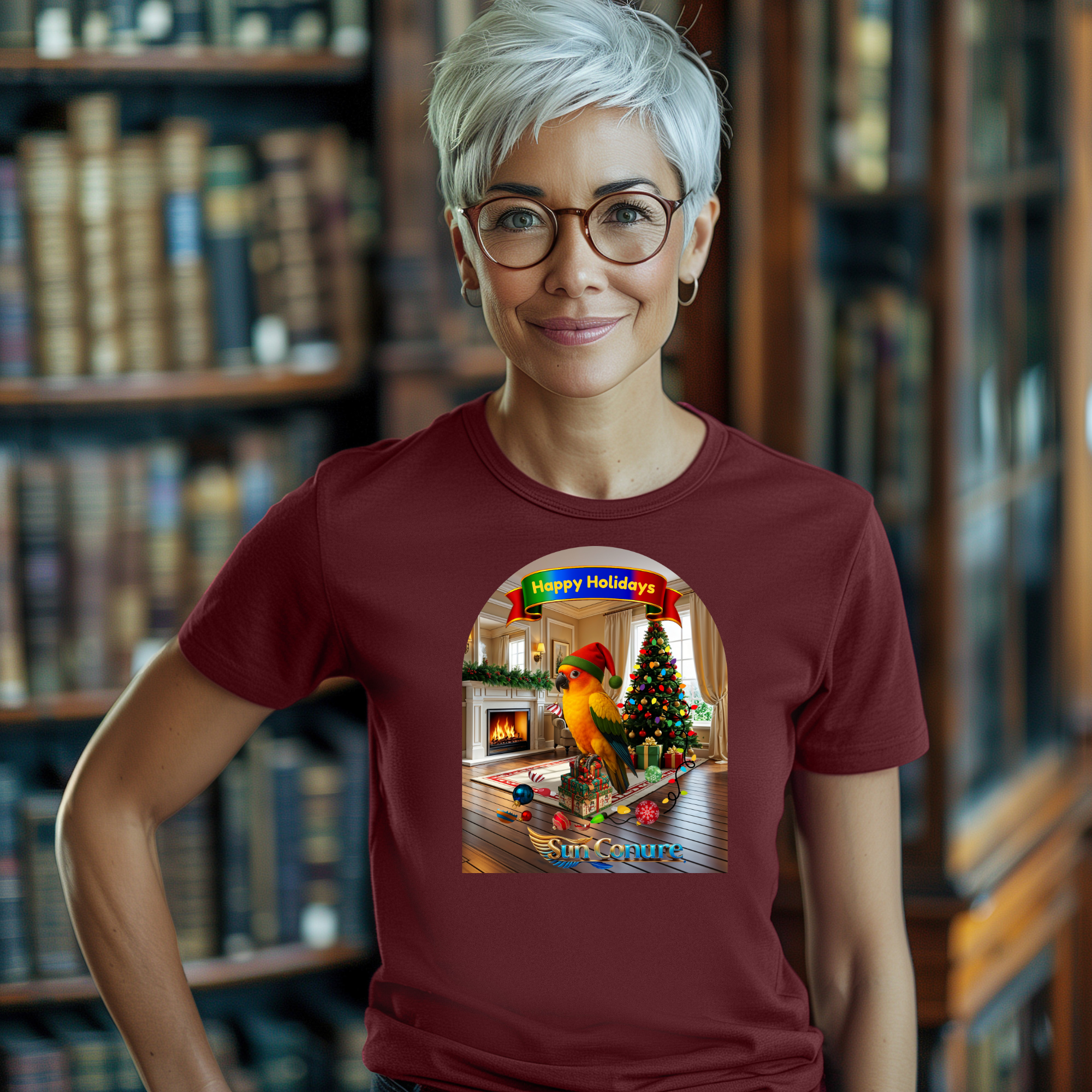 Happy Holidays Sun Conure T-Shirt