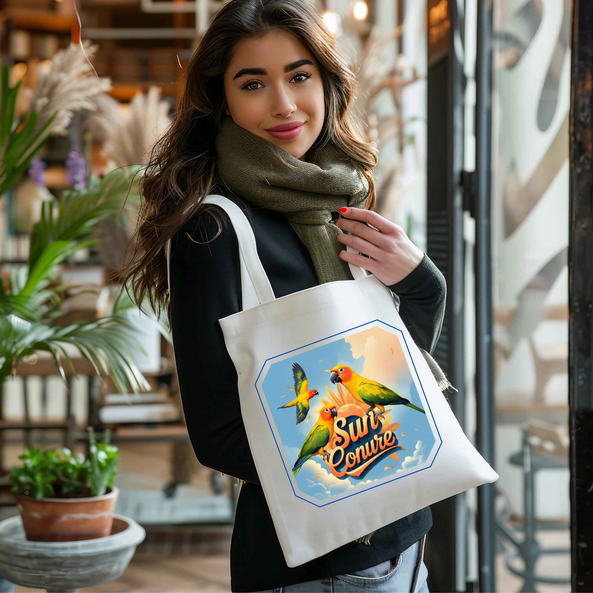 Sun Conure Tote Bag