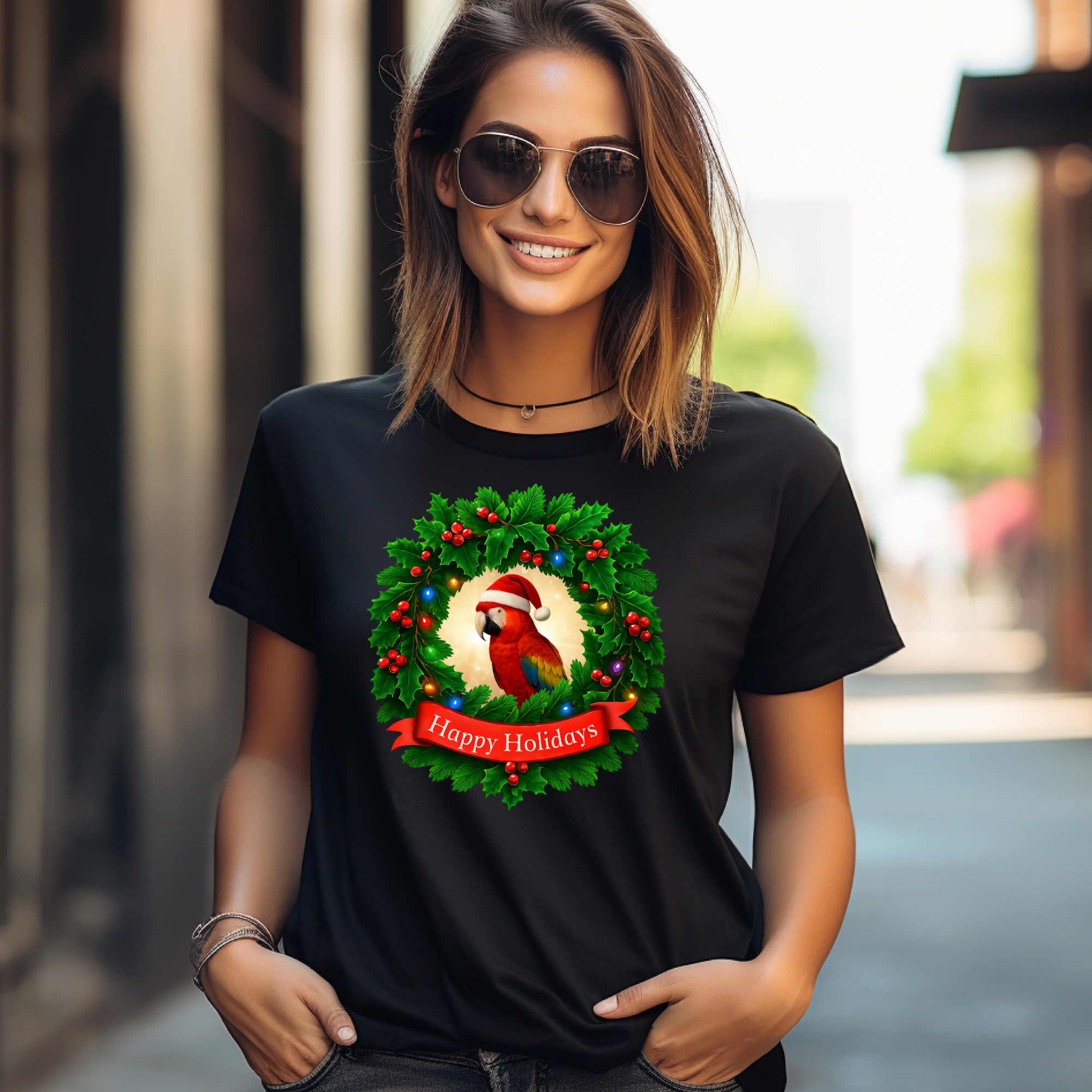 Happy Holidays Scarlet T-Shirt