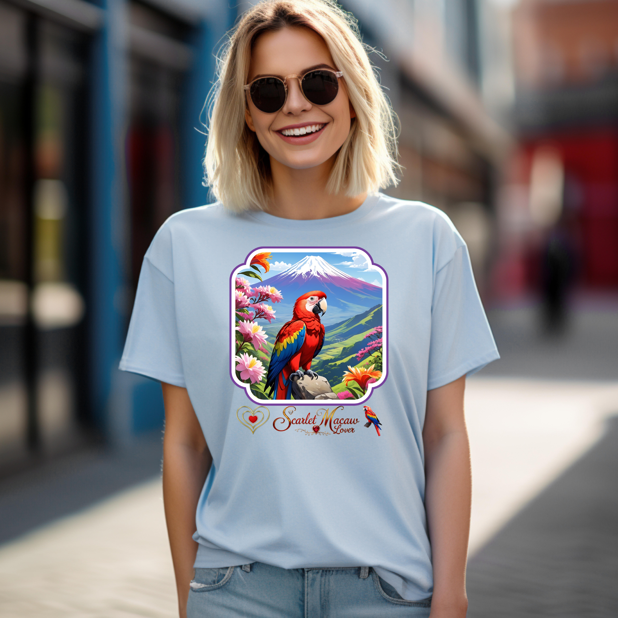Scarlet Macaw Lover Nature T-Shirt