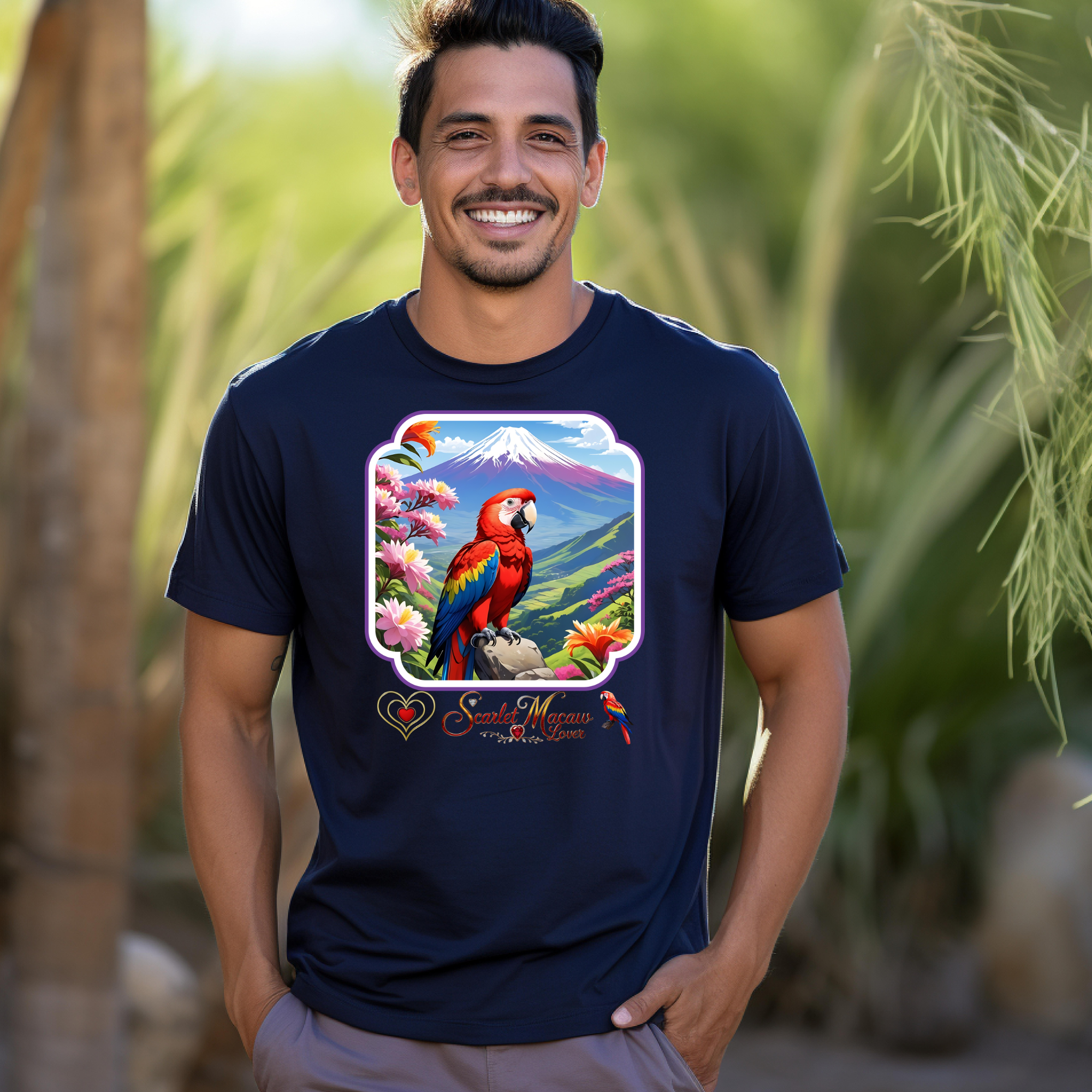 Scarlet Macaw Lover Nature T-Shirt