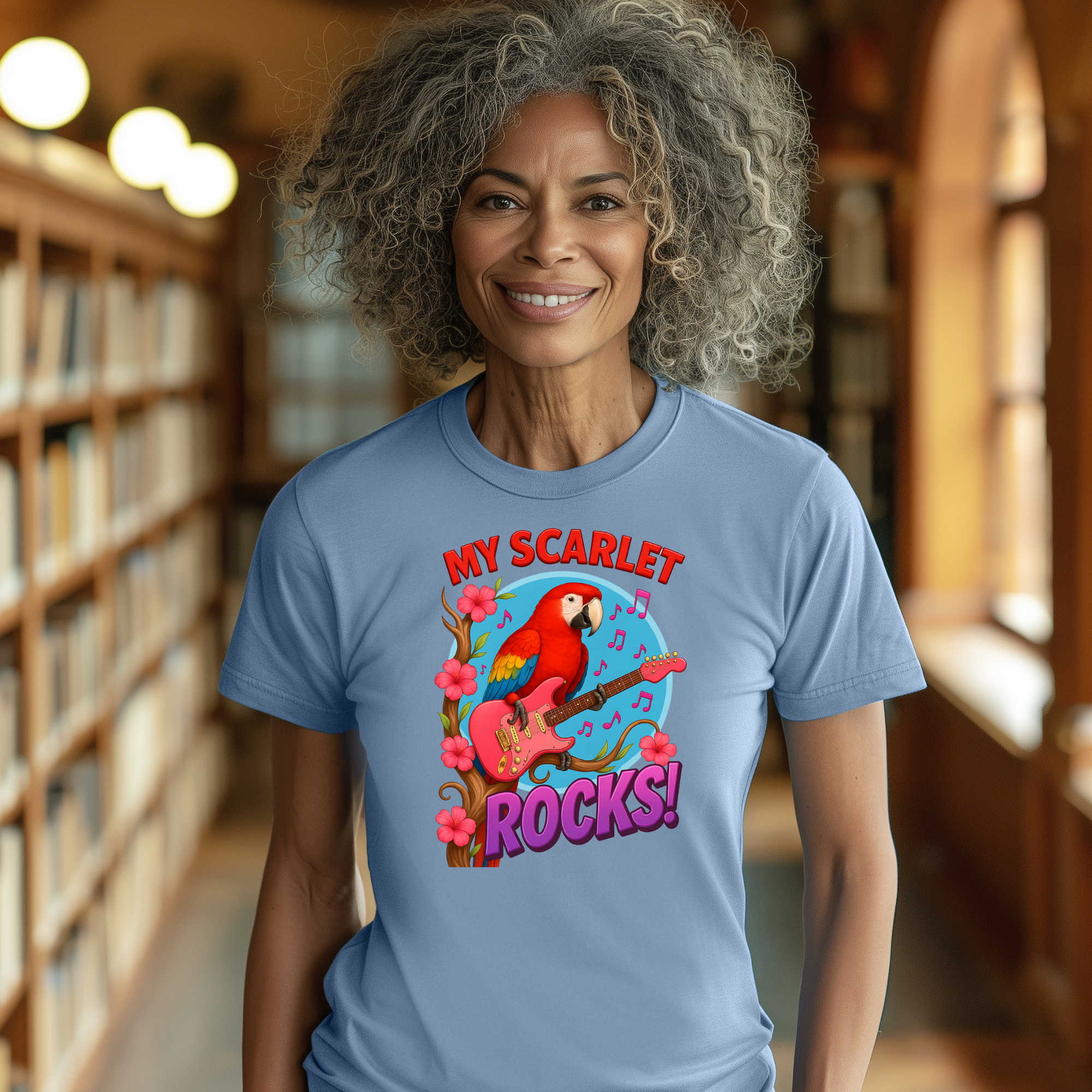 Scarlet Macaw Rocks T-Shirt