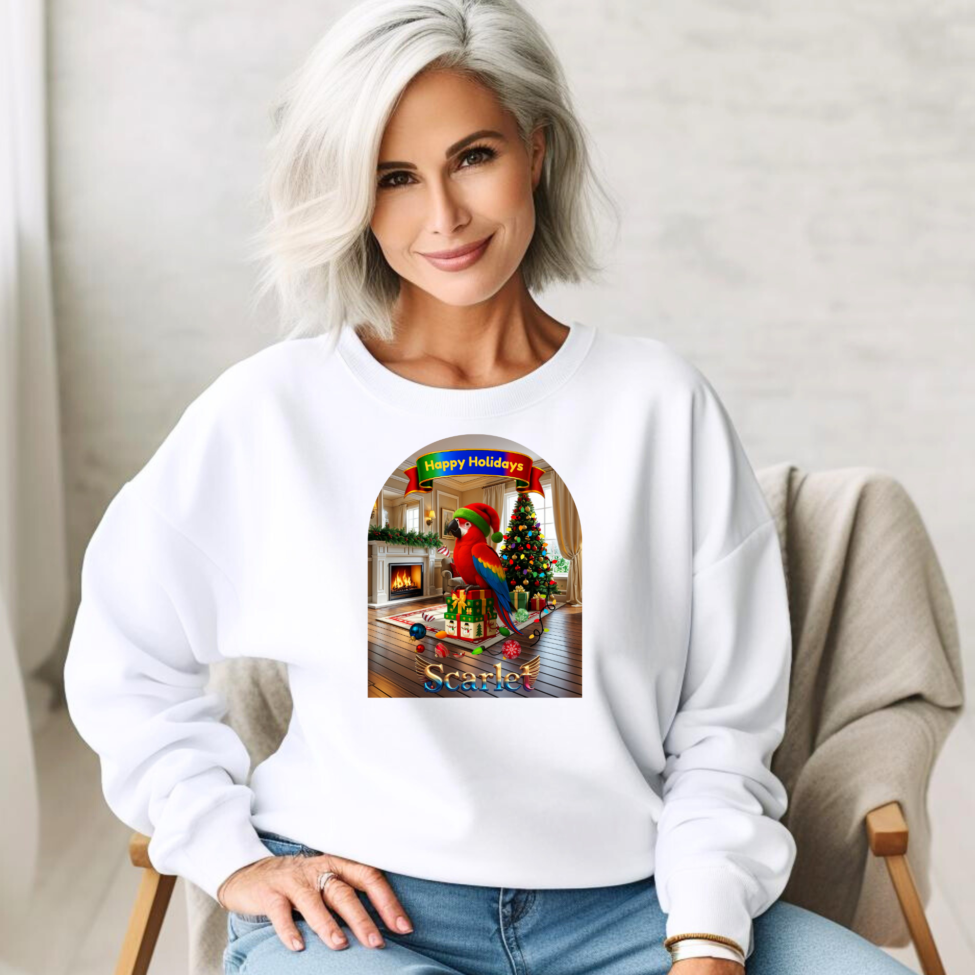Happy Holidays Scarlet Sweatshirt
