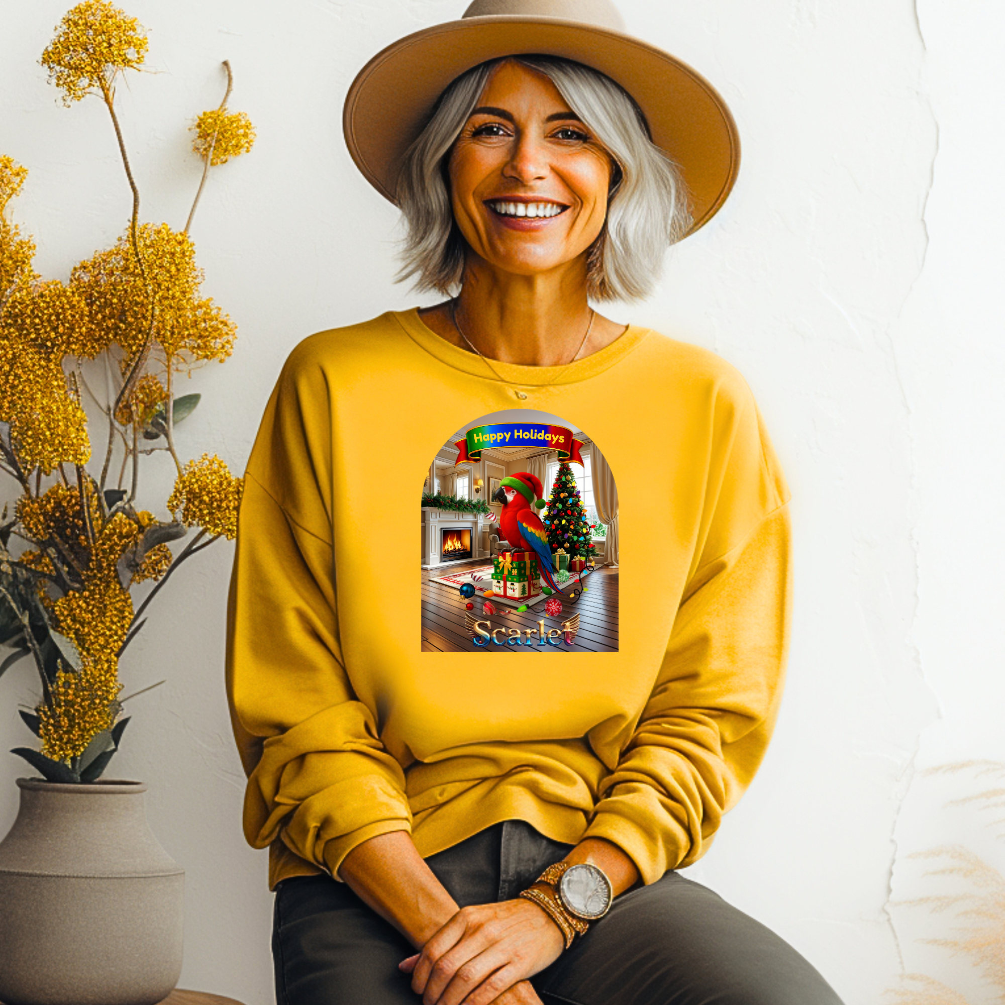 Happy Holidays Scarlet Sweatshirt