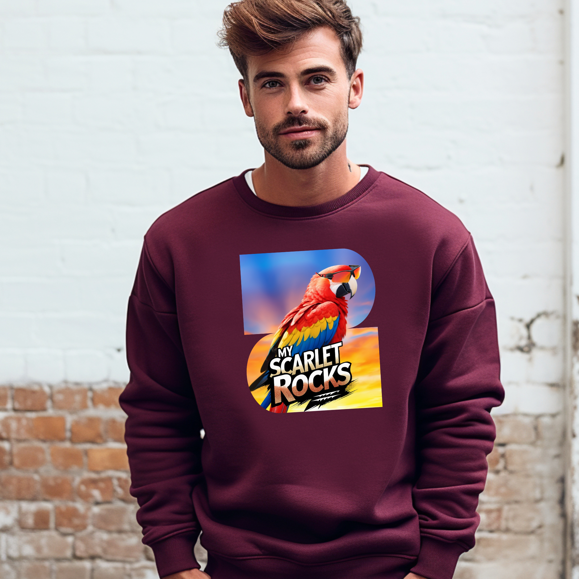 Scarlet Macaw Sweatshirt
