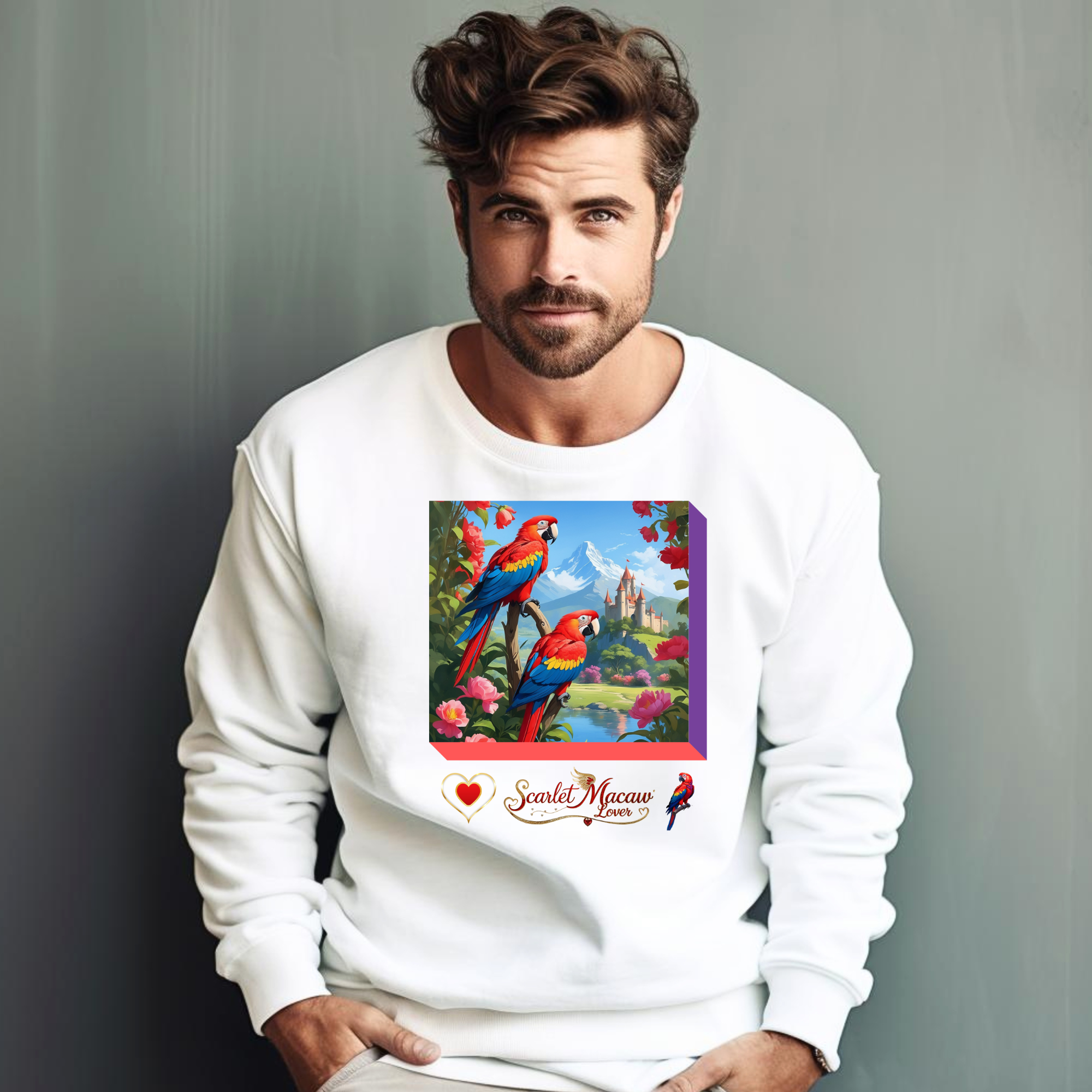 Scarlet Macaw Sweatshirt