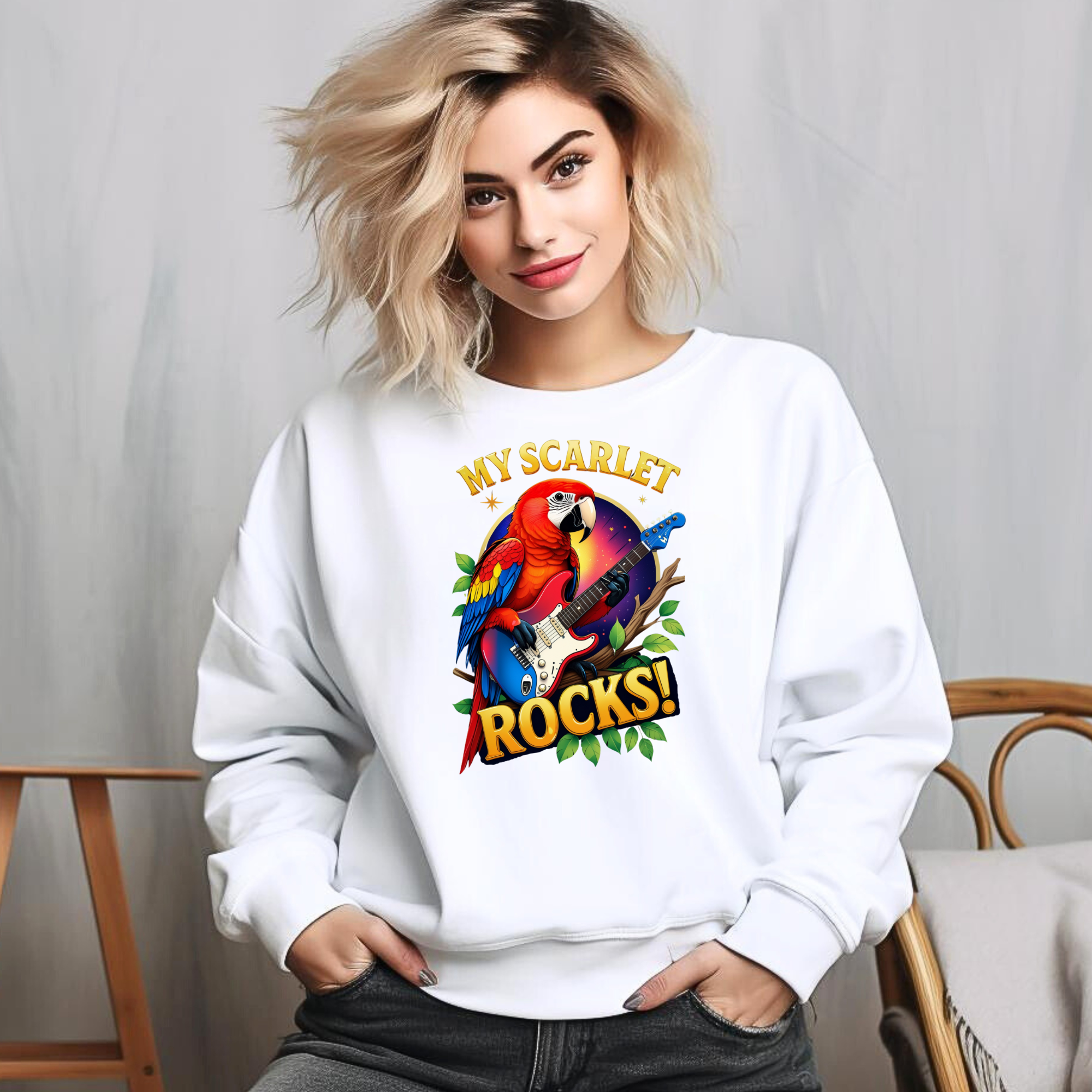 Scarlet Macaw Sweatshirt