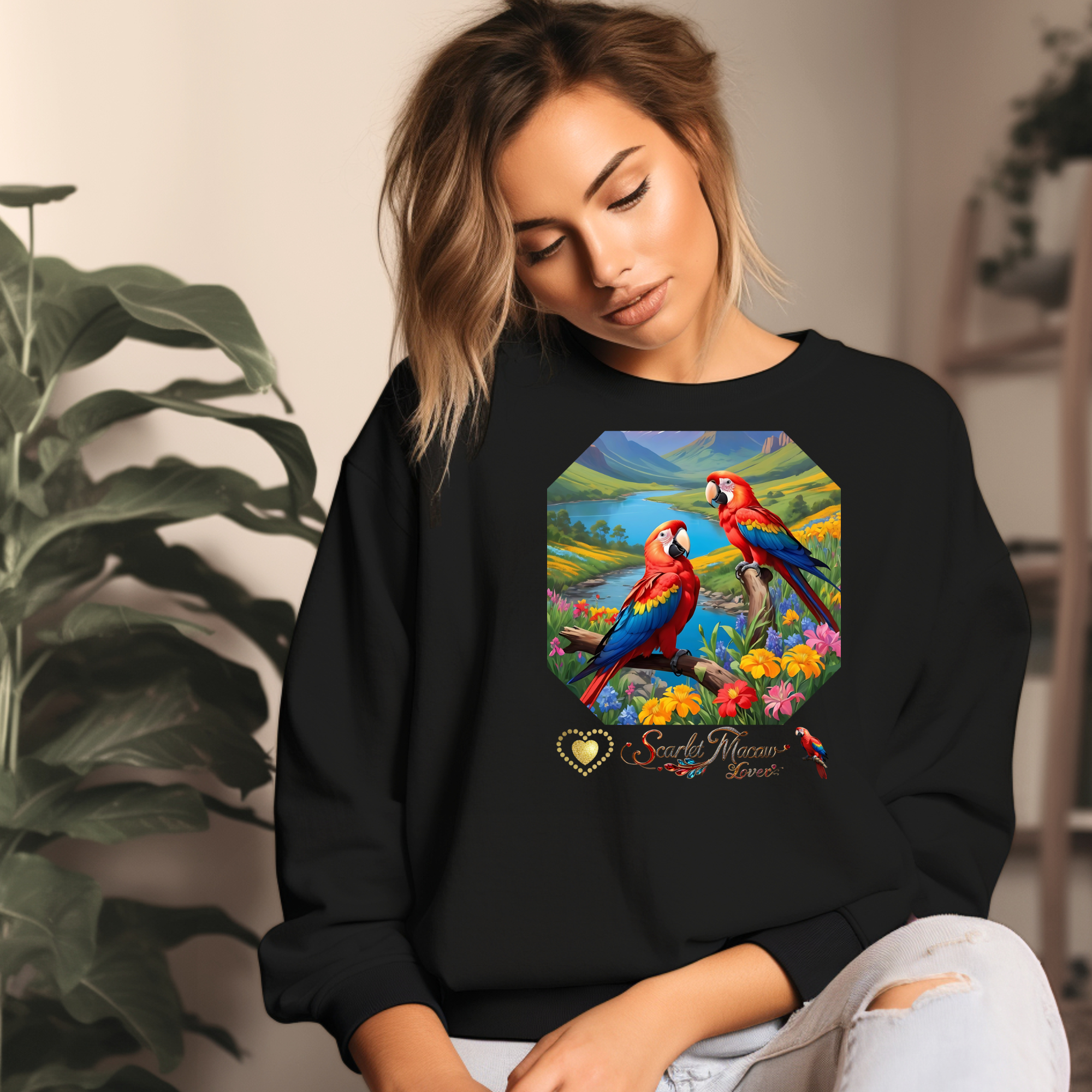 Scarlet Macaw Sweatshirt