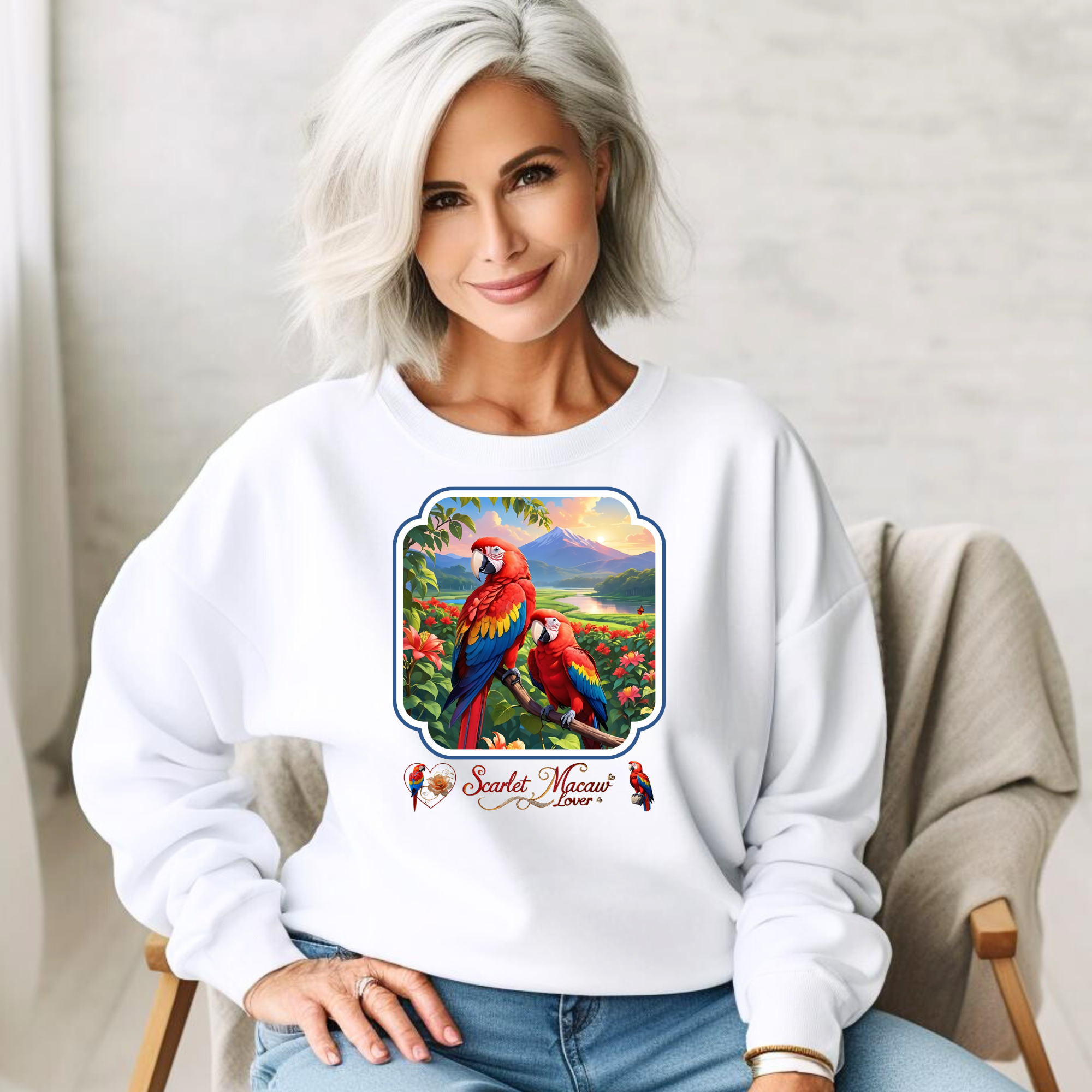 Scarlet Macaw Sweatshirt