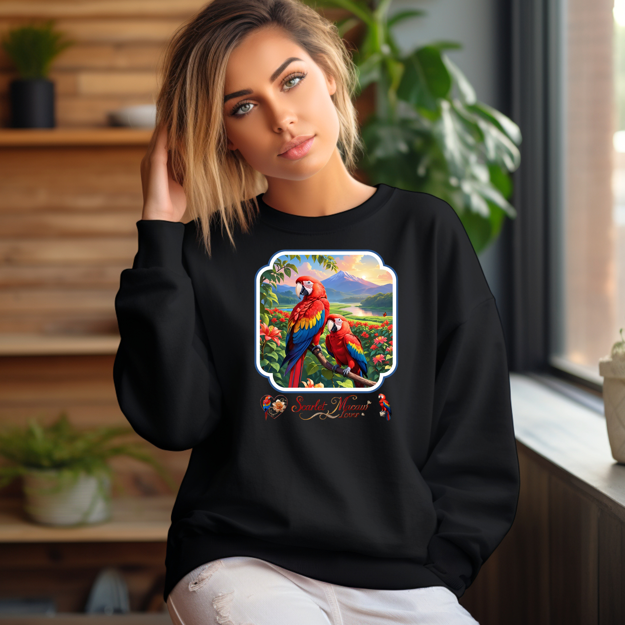 Scarlet Macaw Sweatshirt