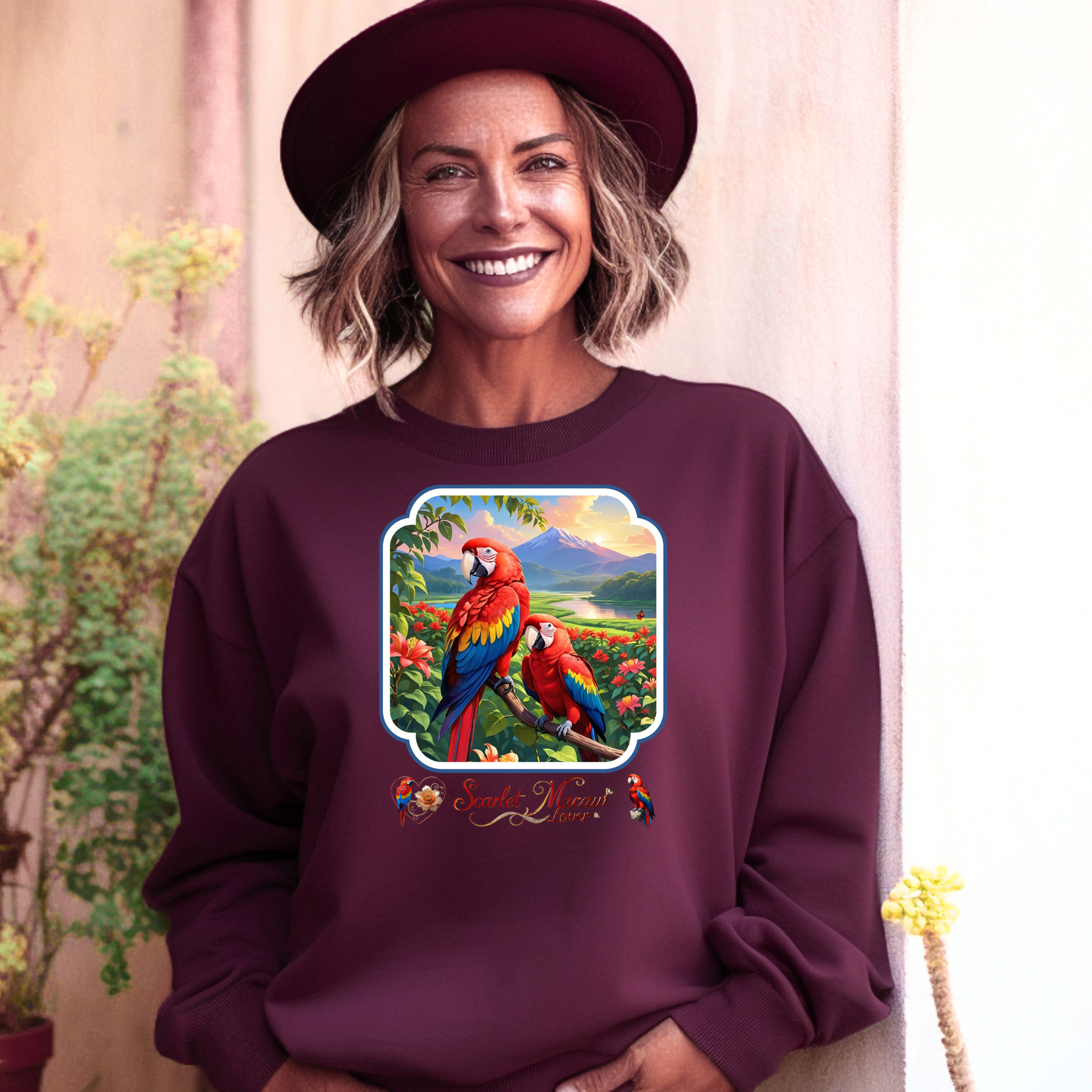 Scarlet Macaw Sweatshirt