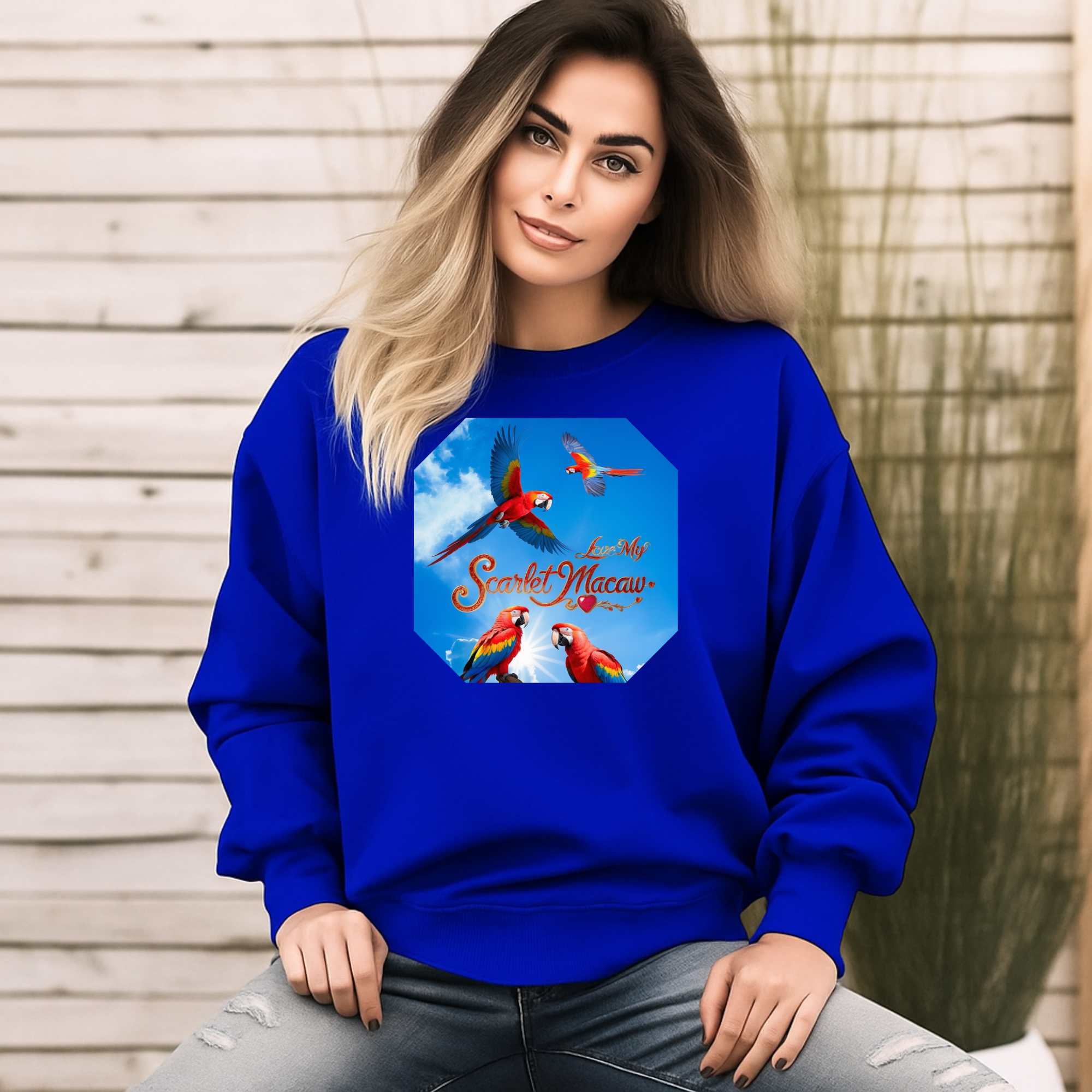 Scarlet Macaw Sweatshirt