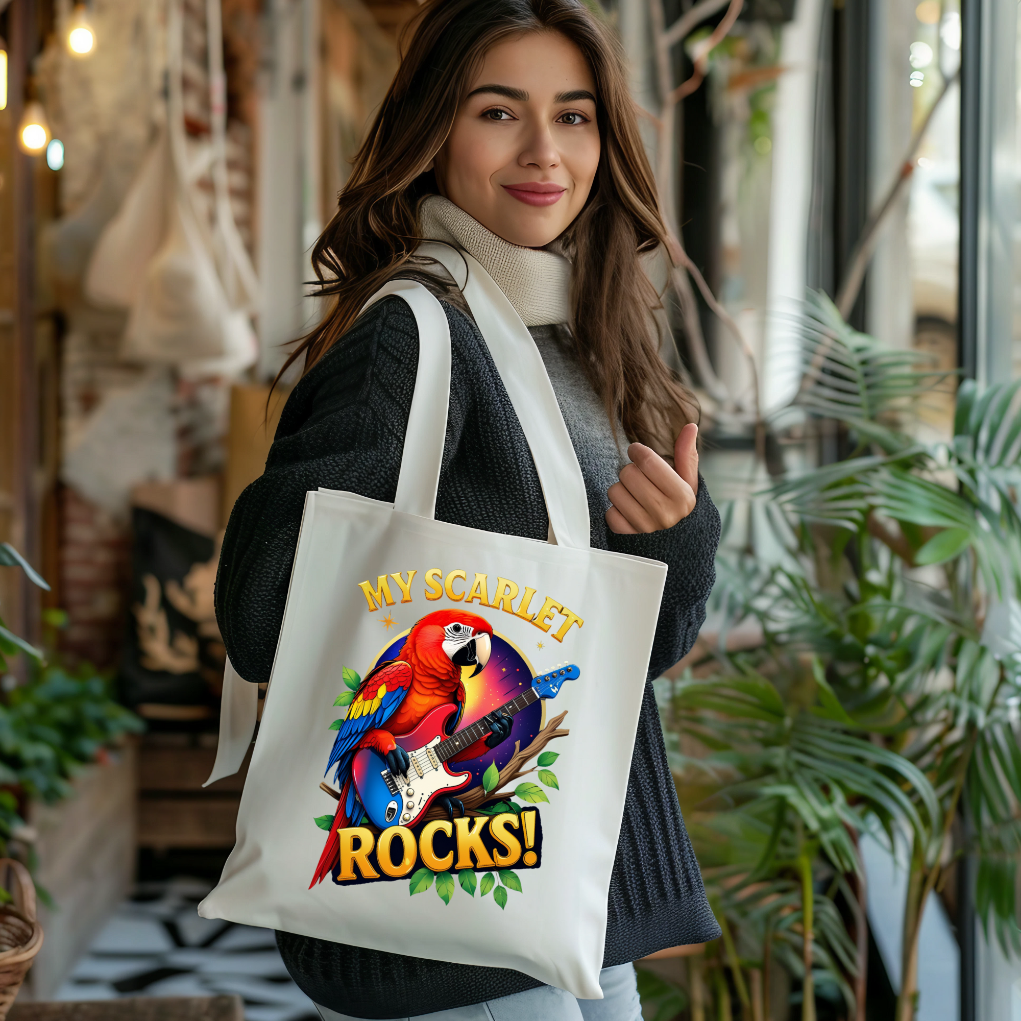 Scarlet Macaw Tote Bag