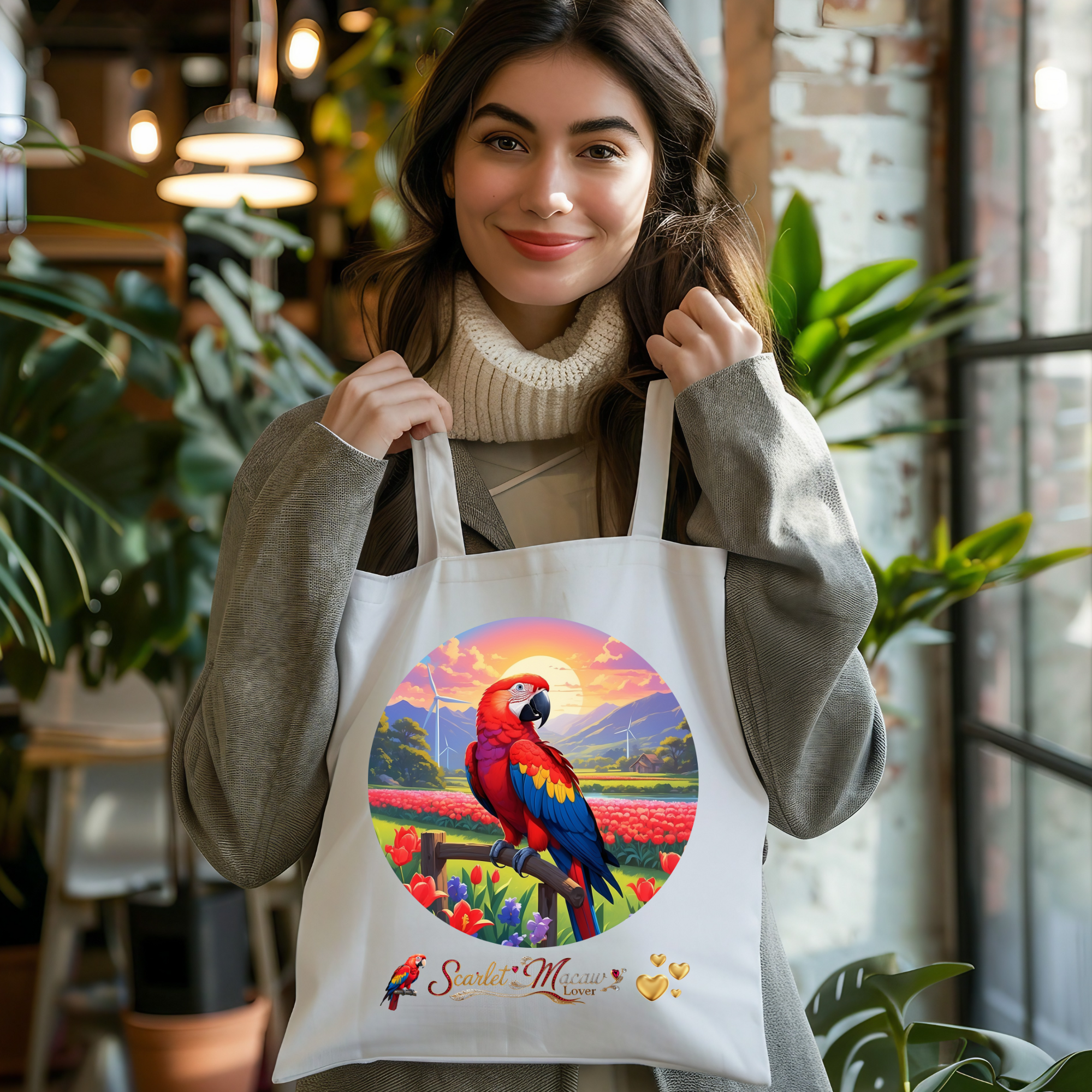 Scarlet Macaw Tote Bag