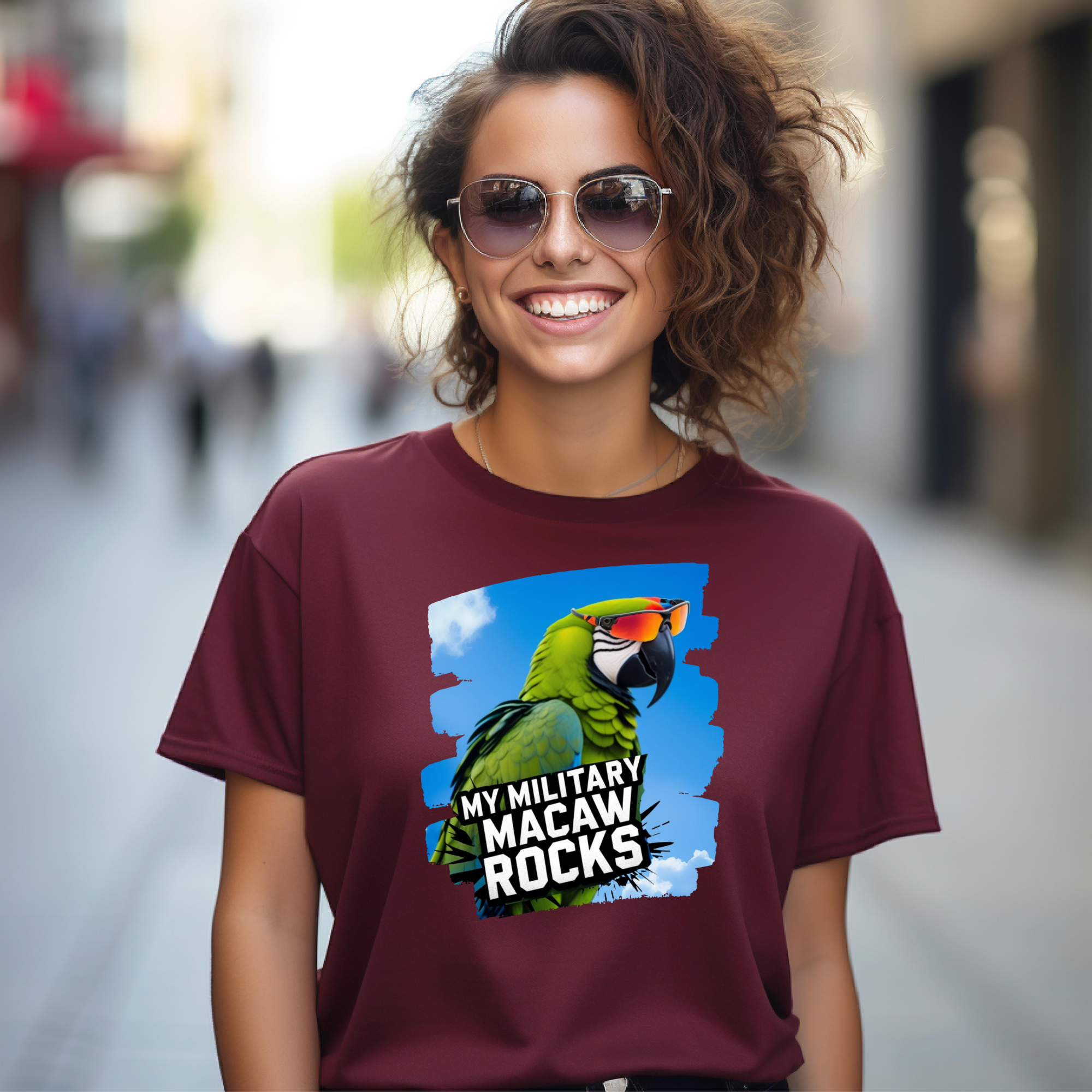 My Military Macaw Rocks T-Shirt