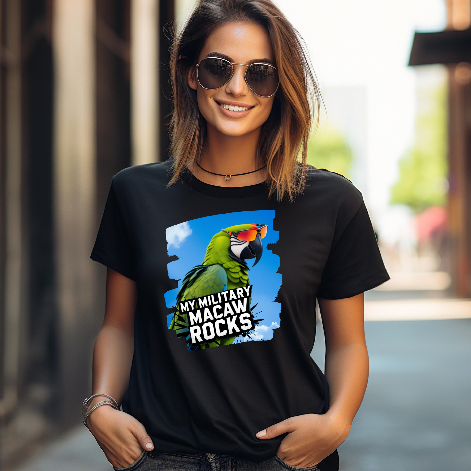 My Military Macaw Rocks T-Shirt