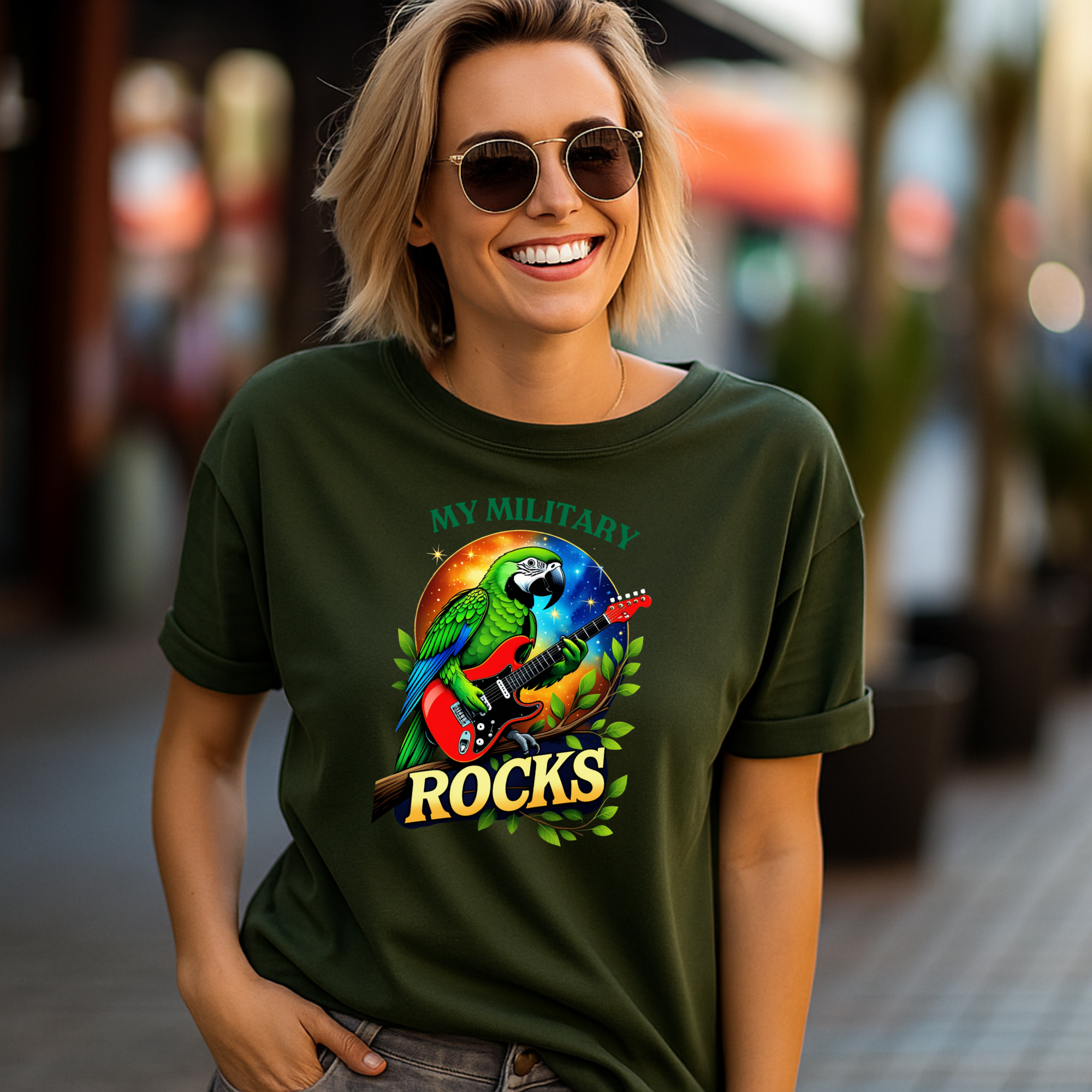 My Military Rocks Music T-Shirt