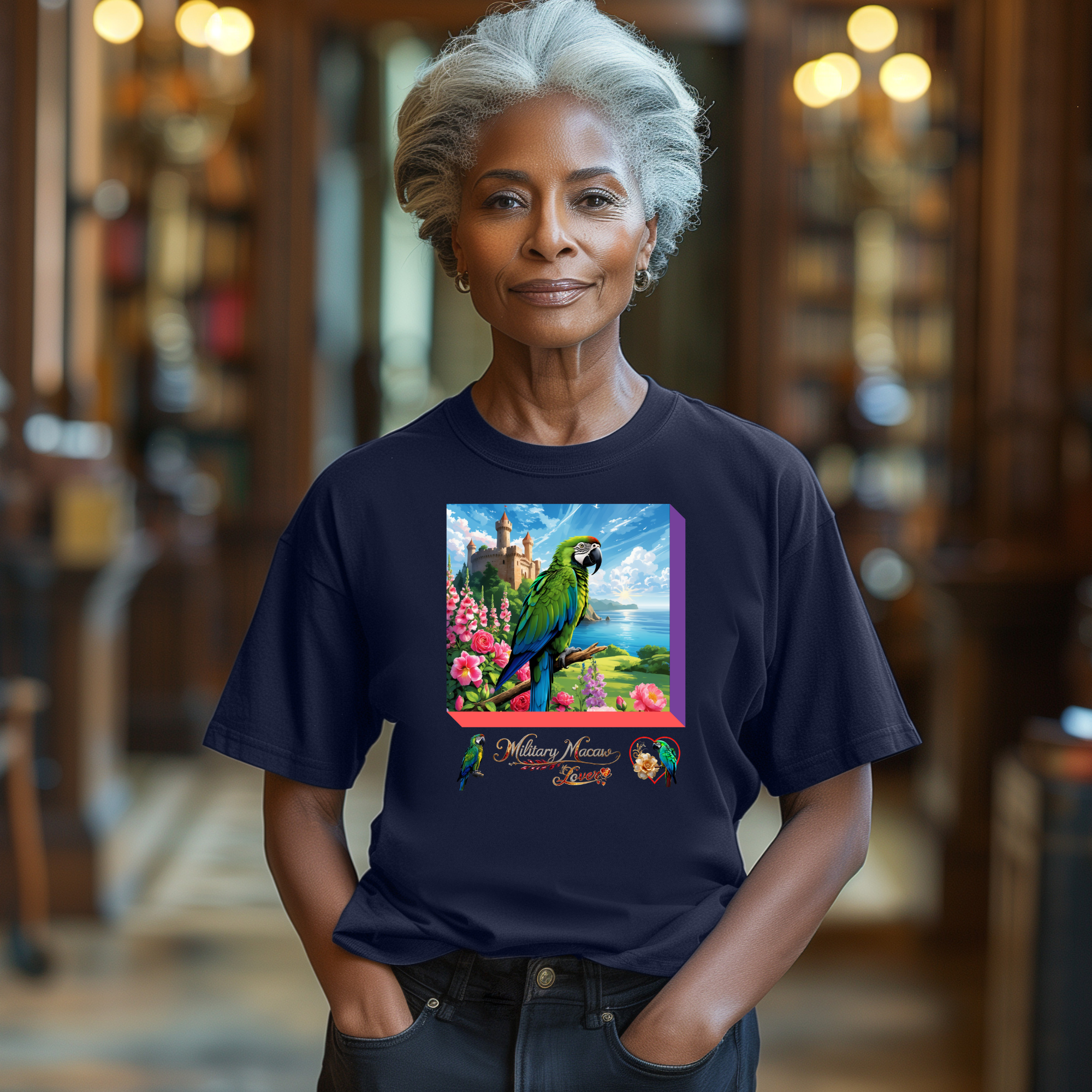 Military Macaw Lover T-Shirt