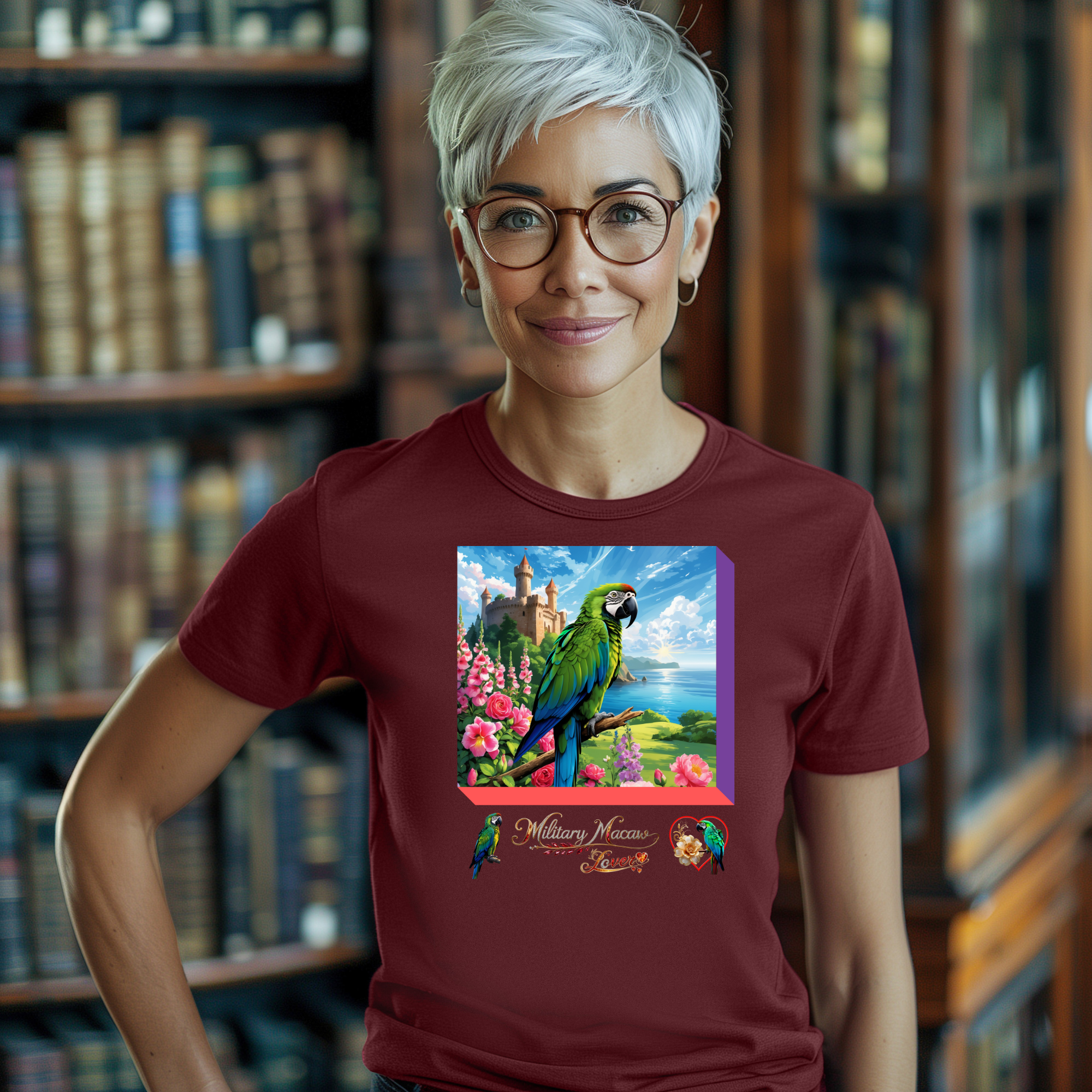 Military Macaw Lover T-Shirt