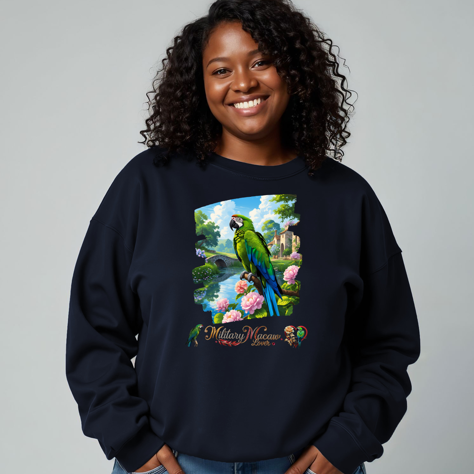 Military Macaw Lover Pair Sweatshirt
