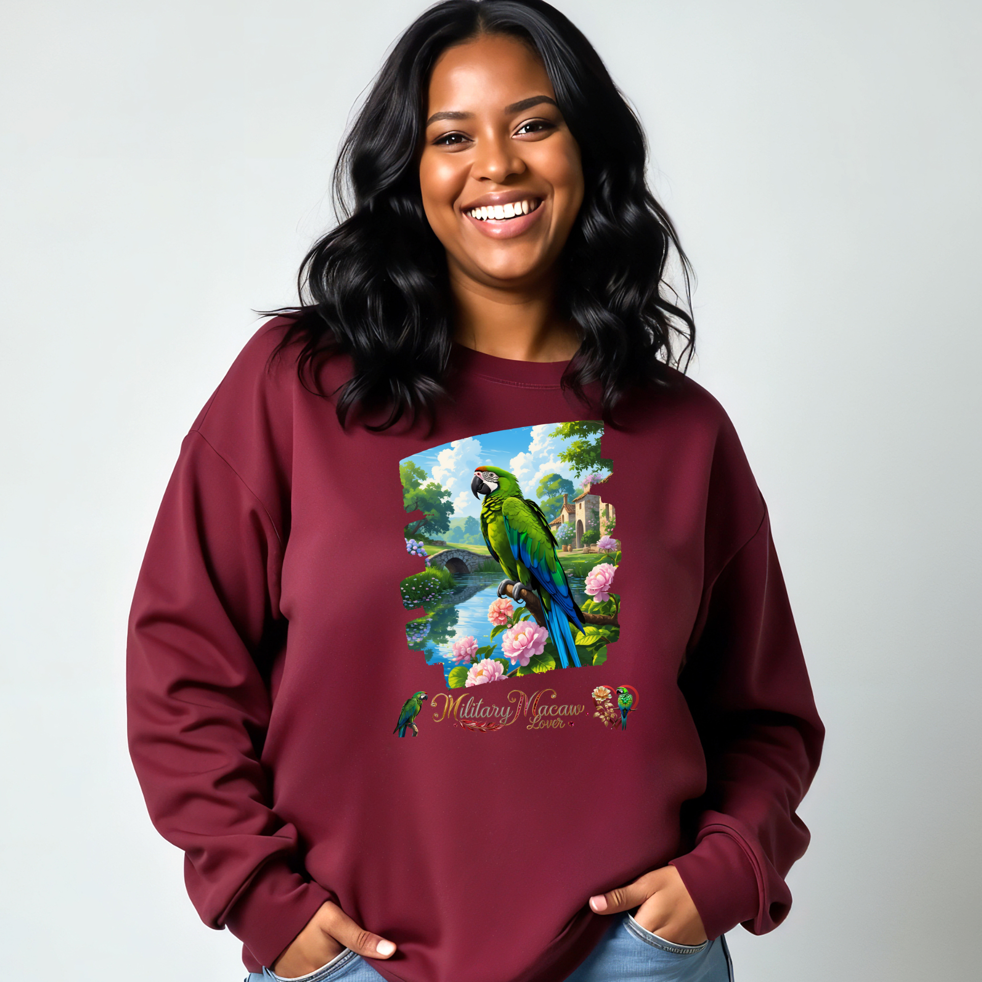 Military Macaw Lover Pair Sweatshirt