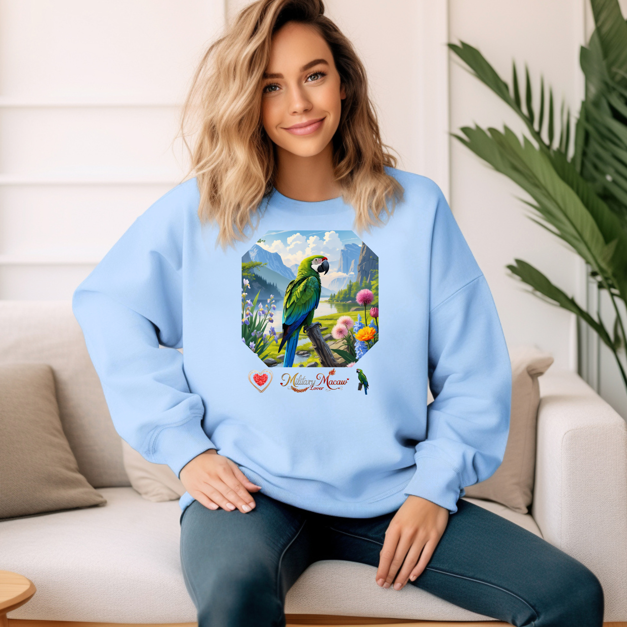 Military Macaw Lover Valley Sweatshirt