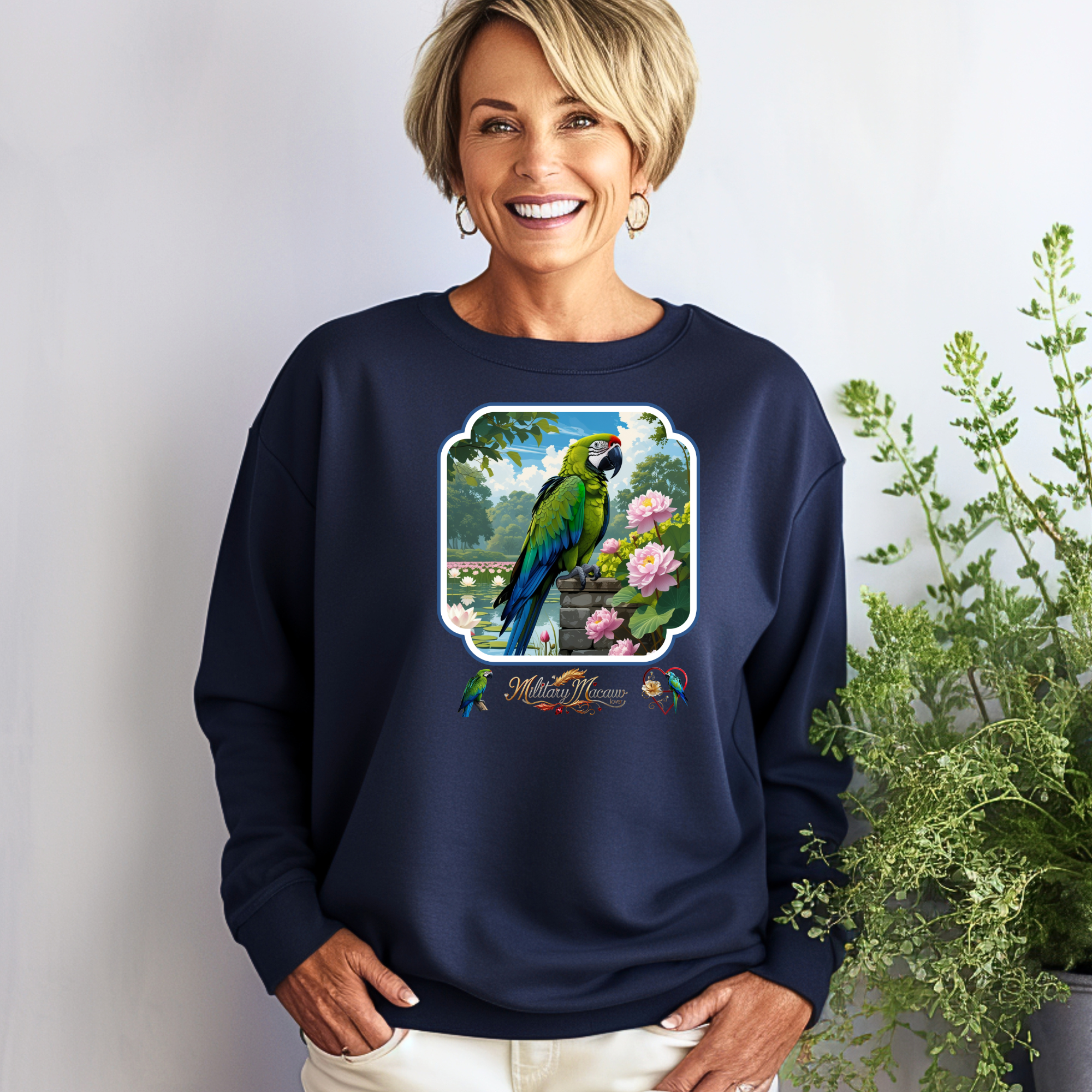 Military Macaw Lover Sweatshirt