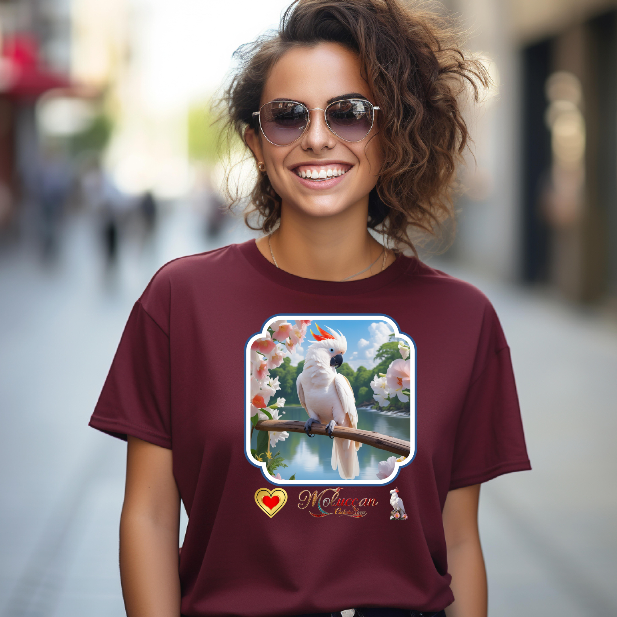 White Moluccan Cockatoo Lover T-Shirt