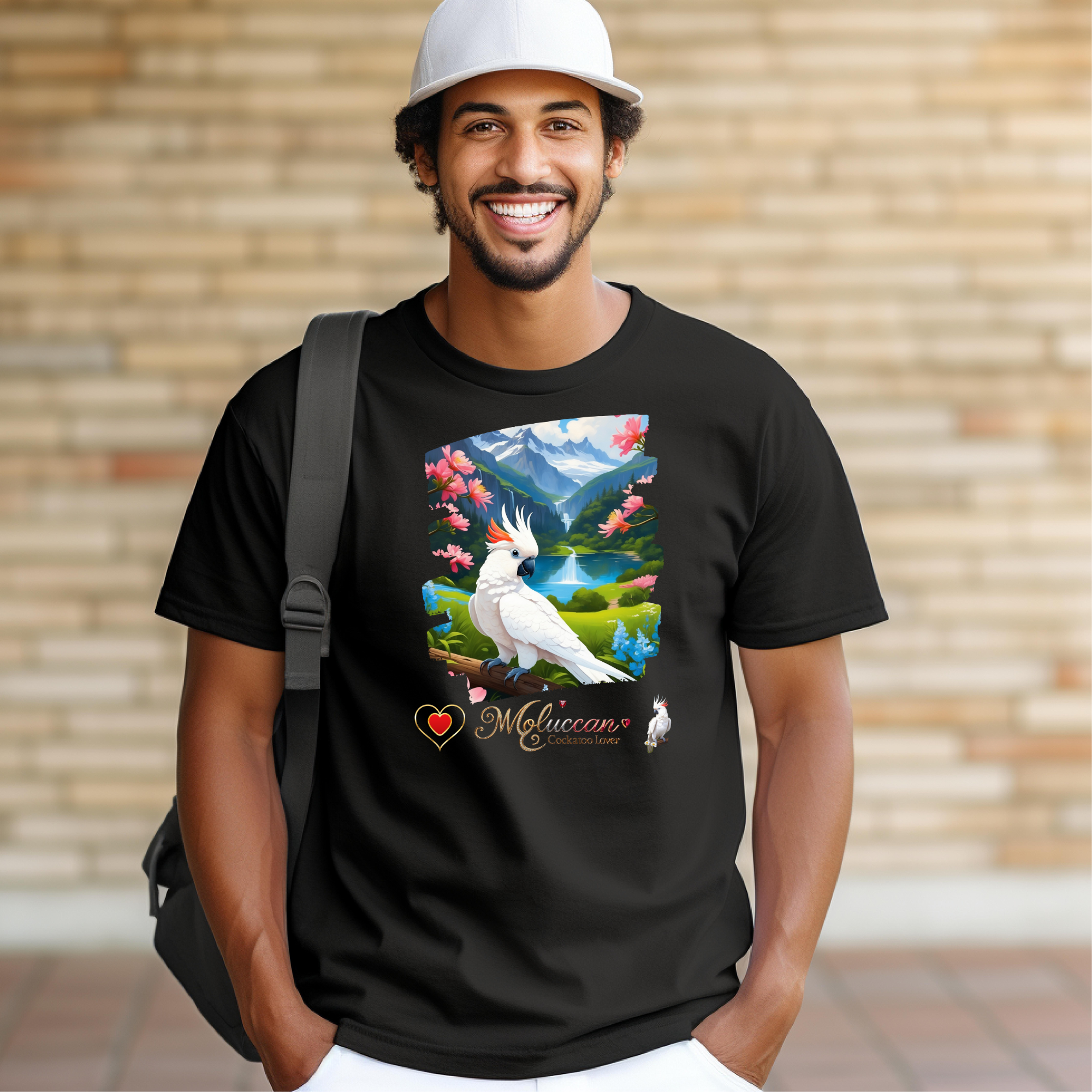 Moluccan Cockatoo Lover Mountain T-Shirt