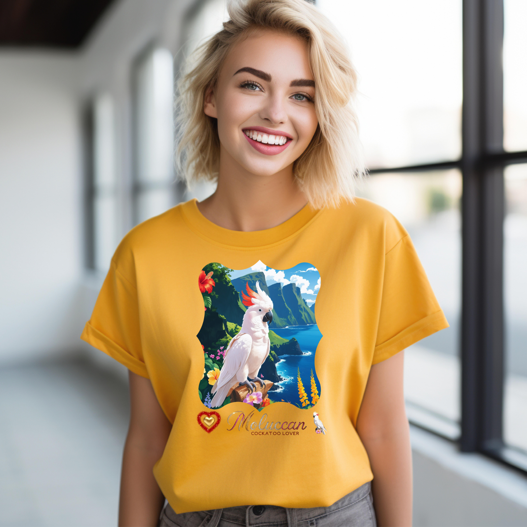 Moluccan Cockatoo Lover Valley T-Shirt