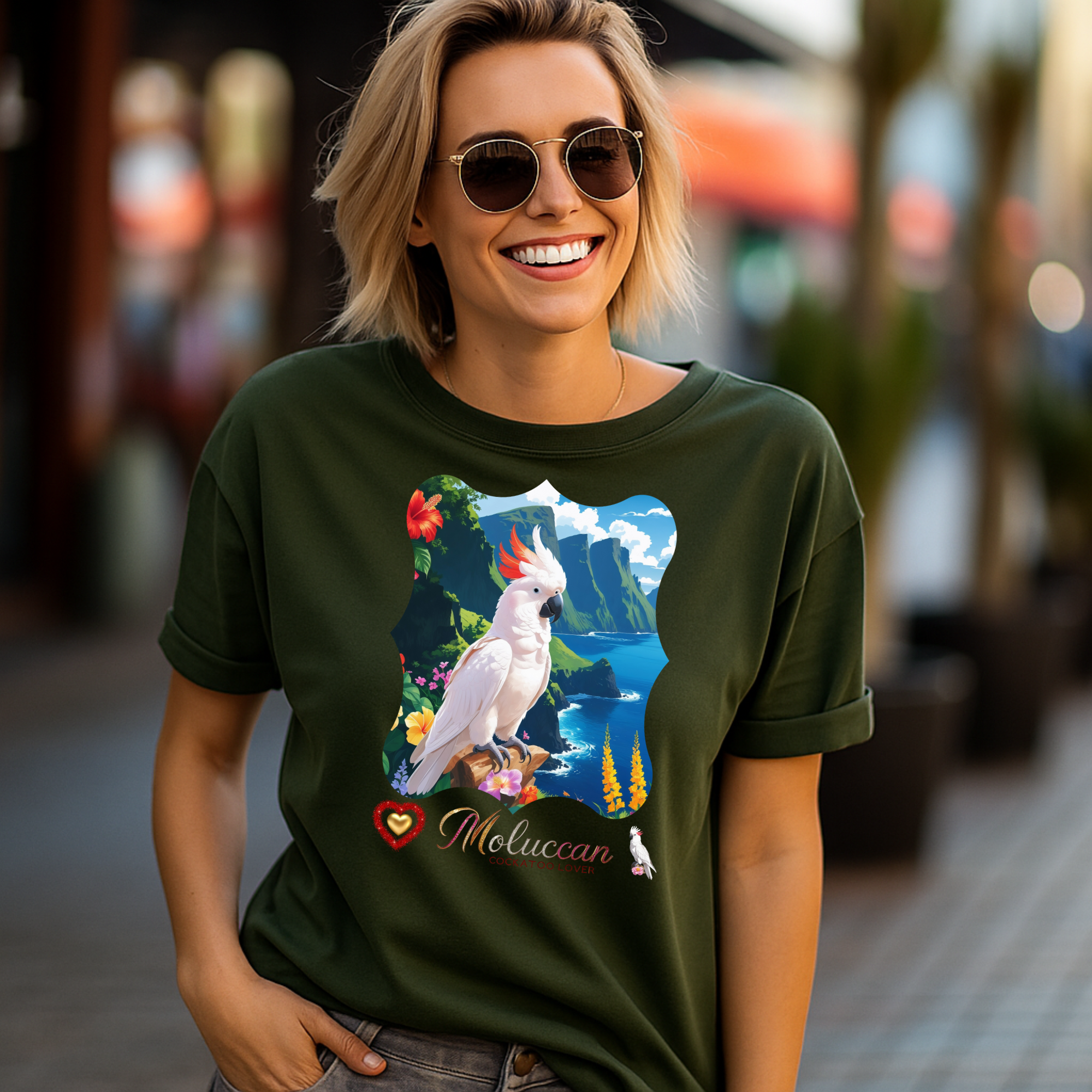 Moluccan Cockatoo Lover Valley T-Shirt