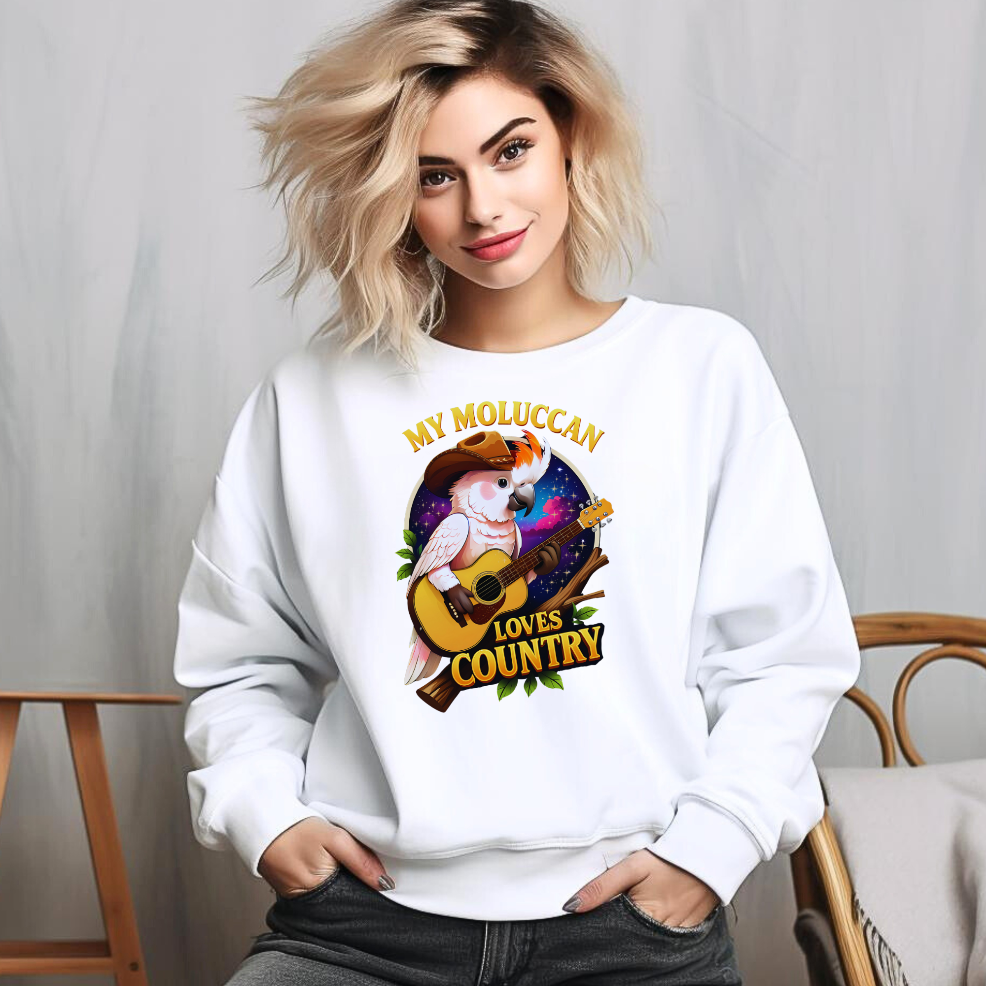 Moluccan Cockatoo Sweatshirt