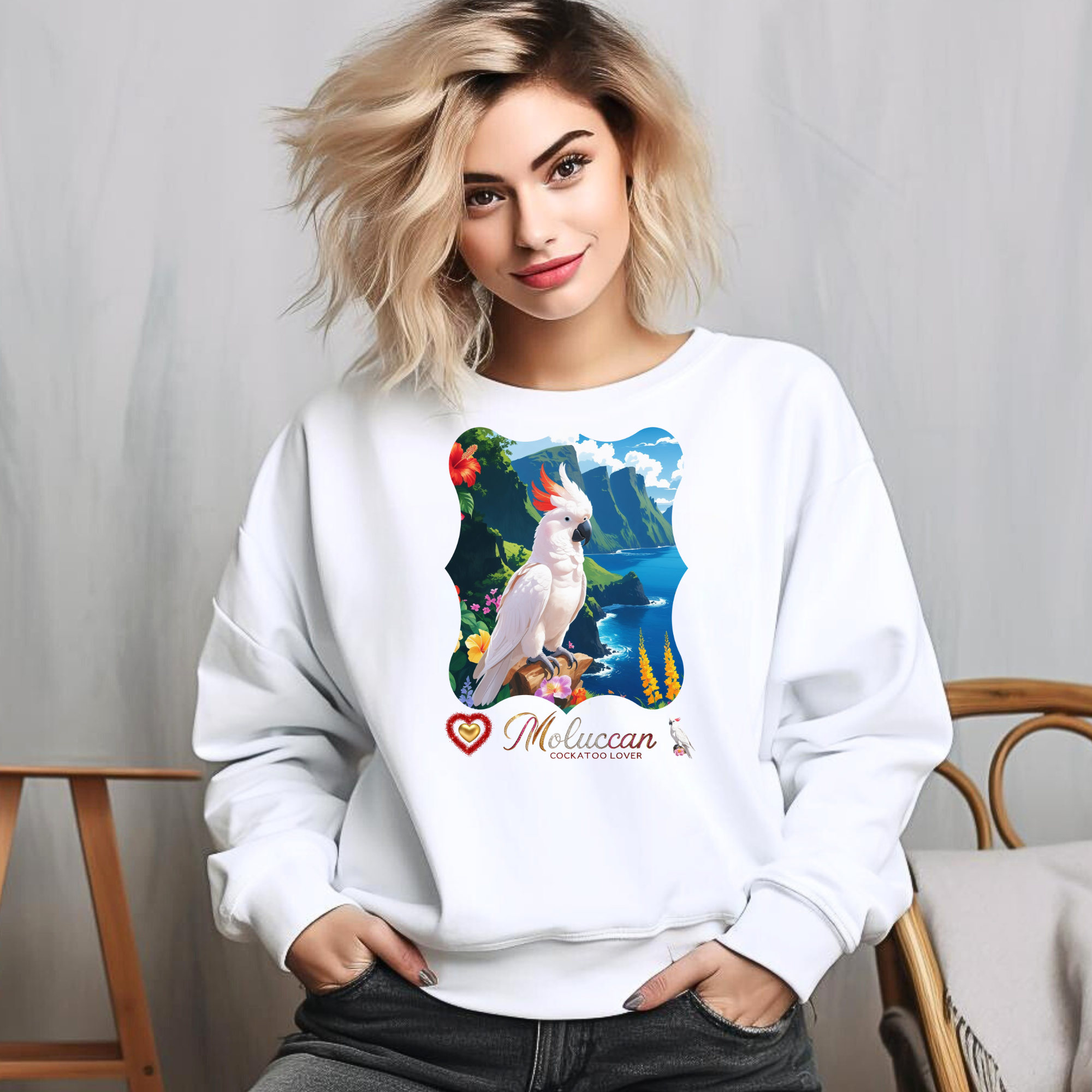 Moluccan Cockatoo Sweatshirt