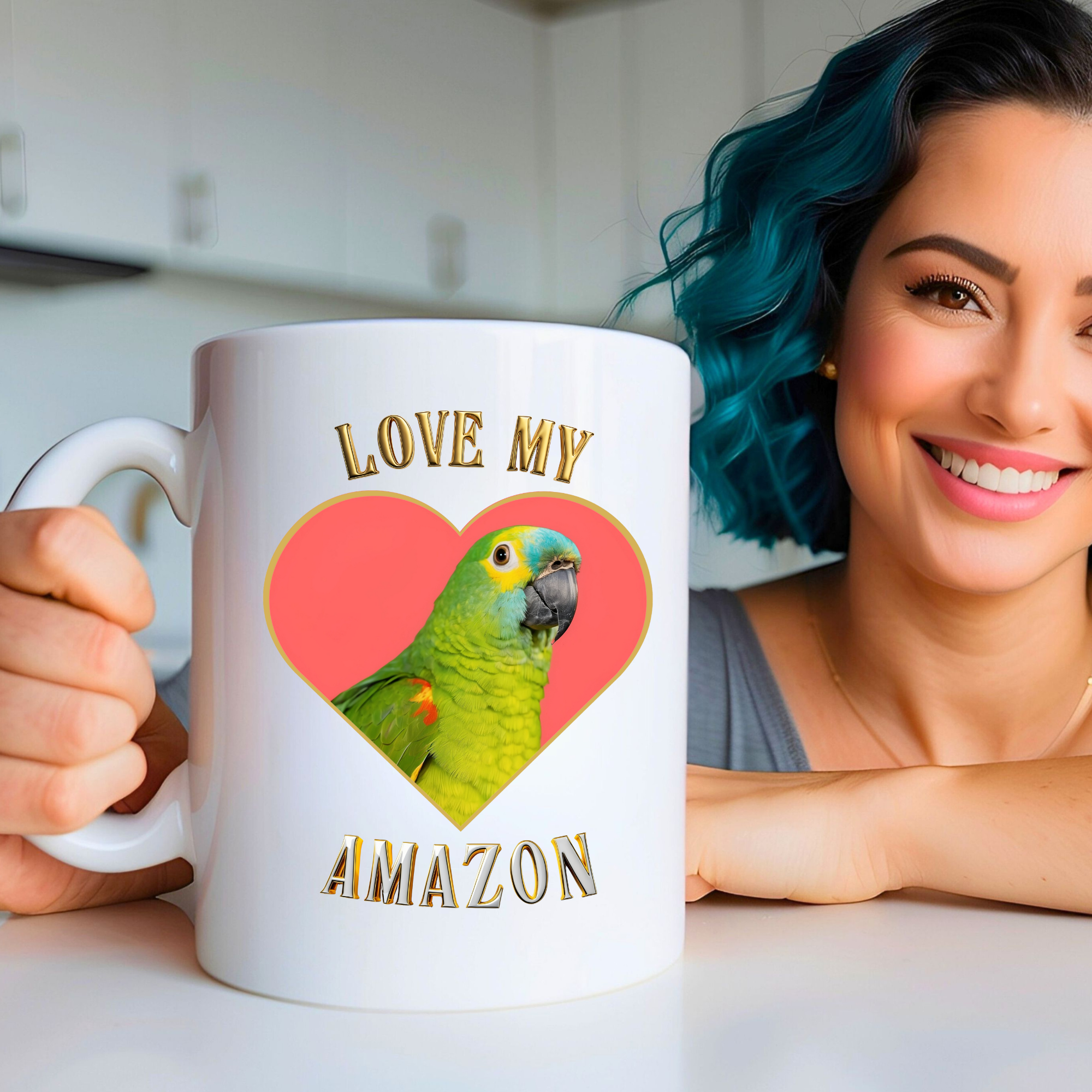 Love My Amazon Heart Mug