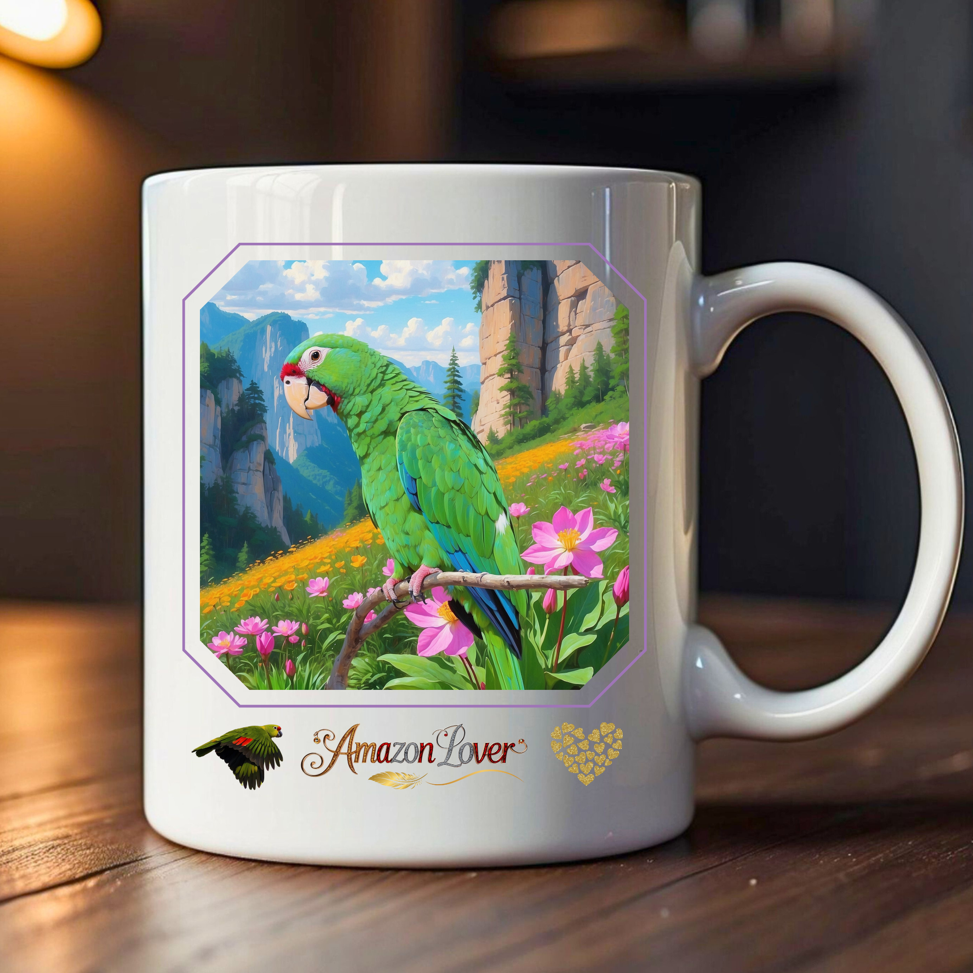 Amazon Lover Floral Scenic Mug