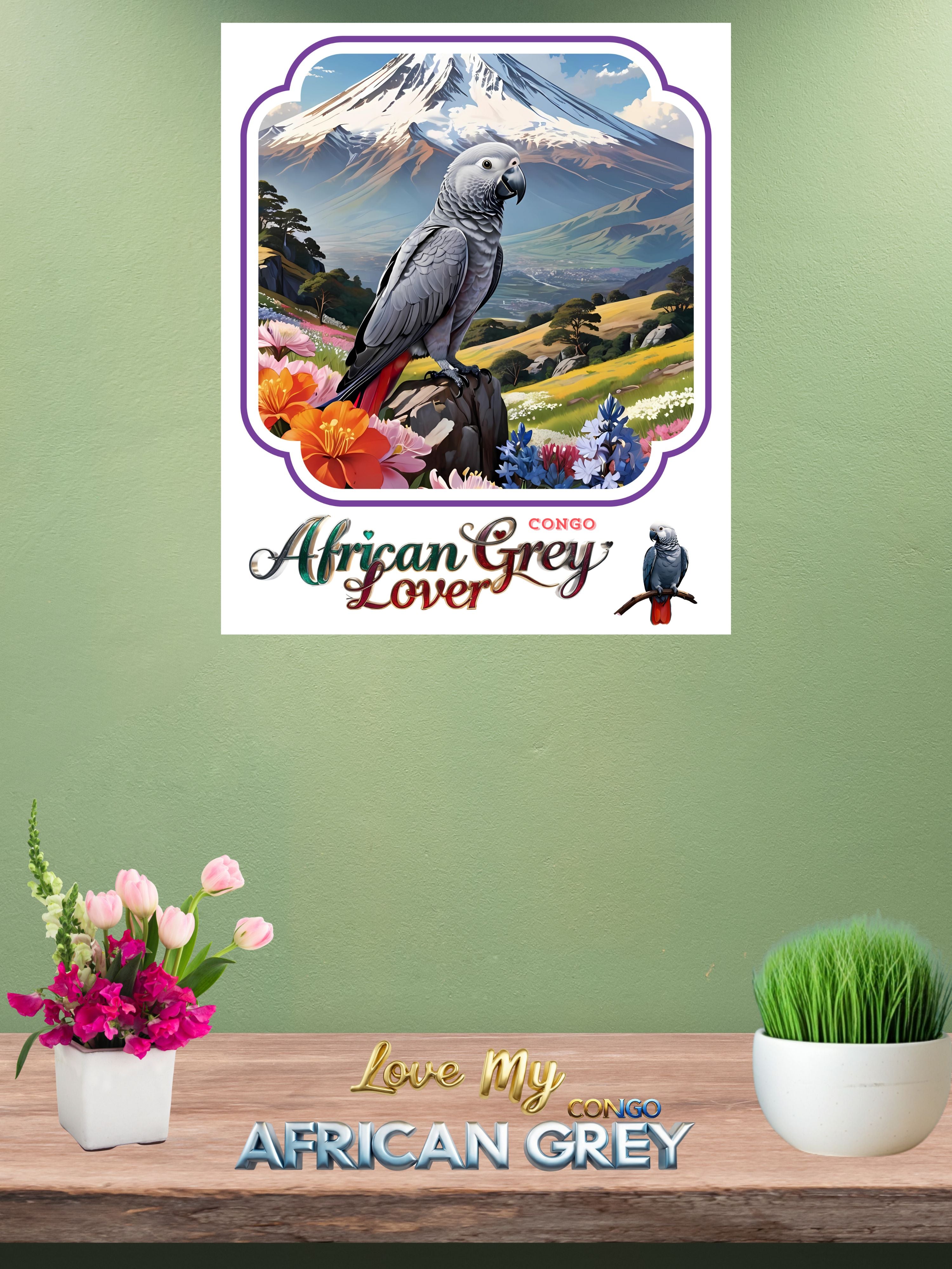 Africa Grey Congo Lover Wall-Hanging