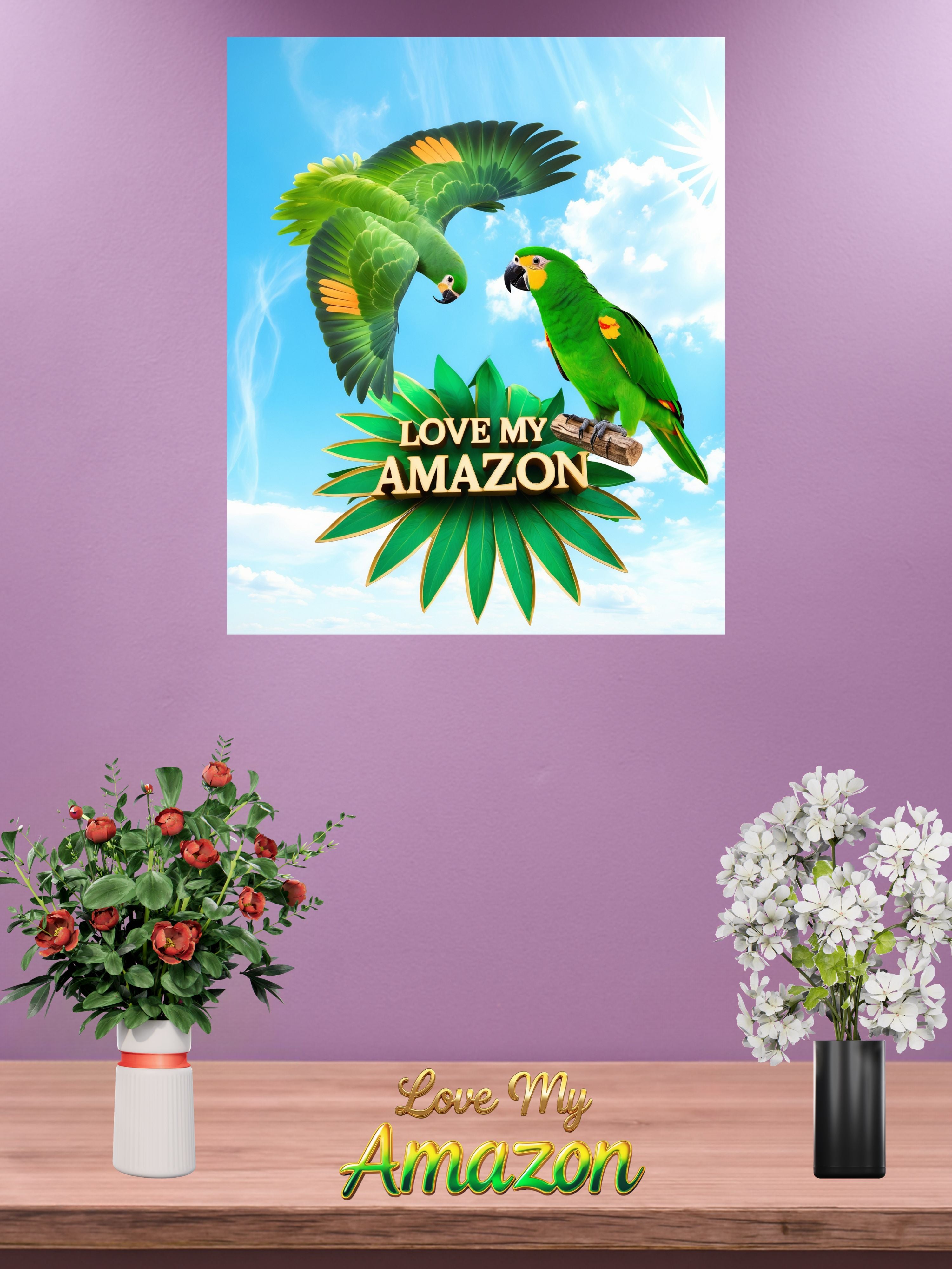 Love My Amazon Flying Wall-Hanging