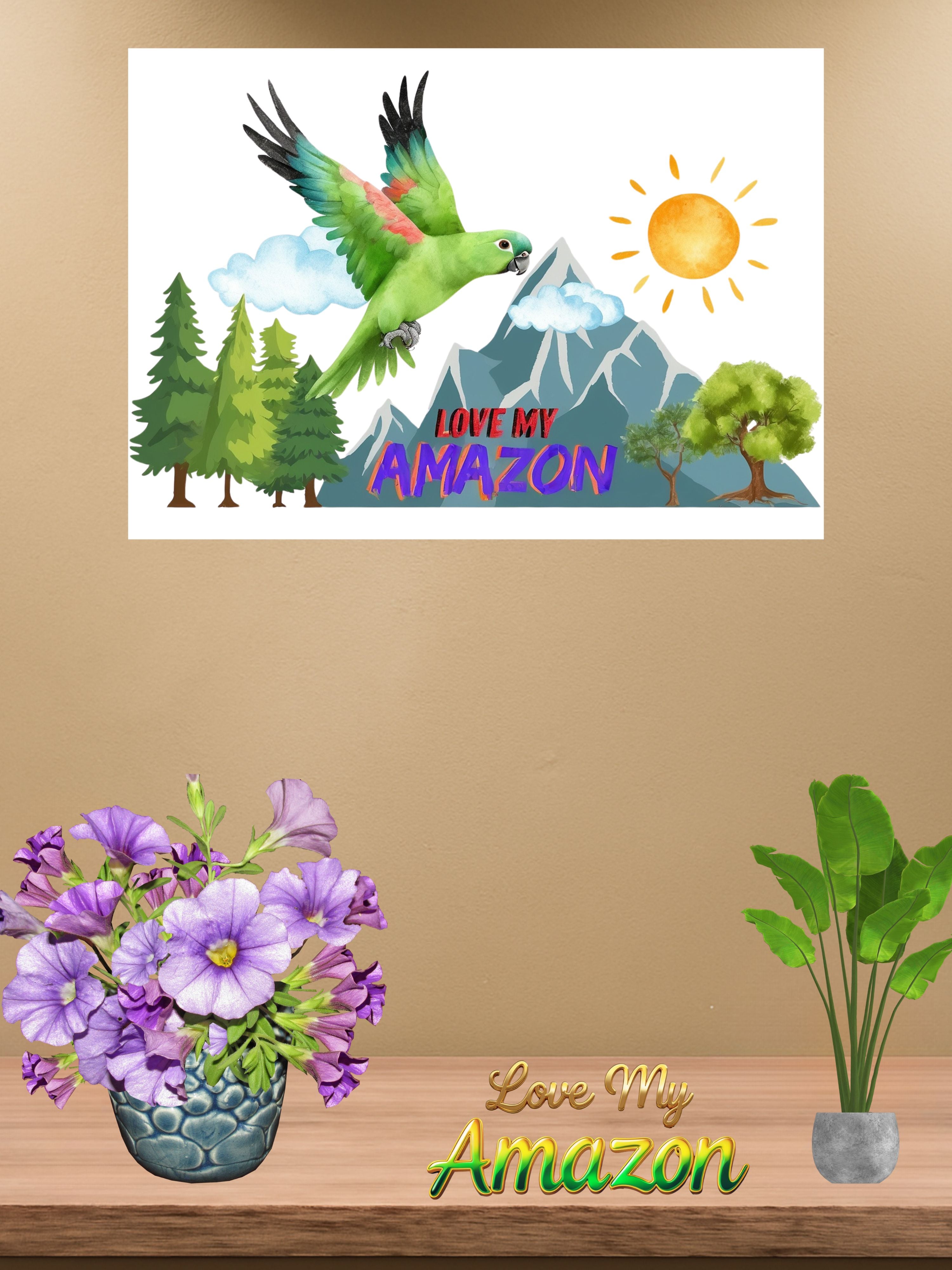 Love My Amazon Sunset Wall-Hanging