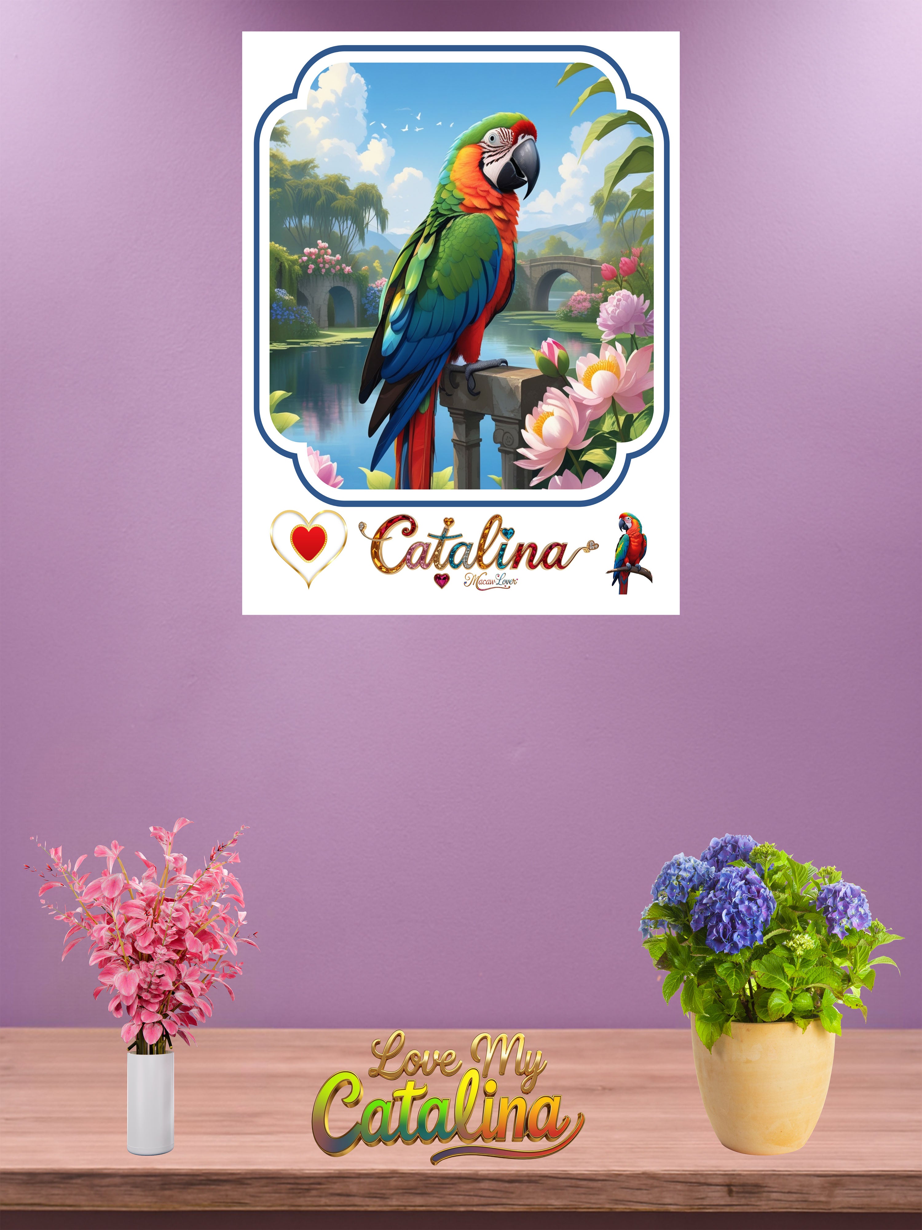 Catalina Macaw Lover Wall-Hanging
