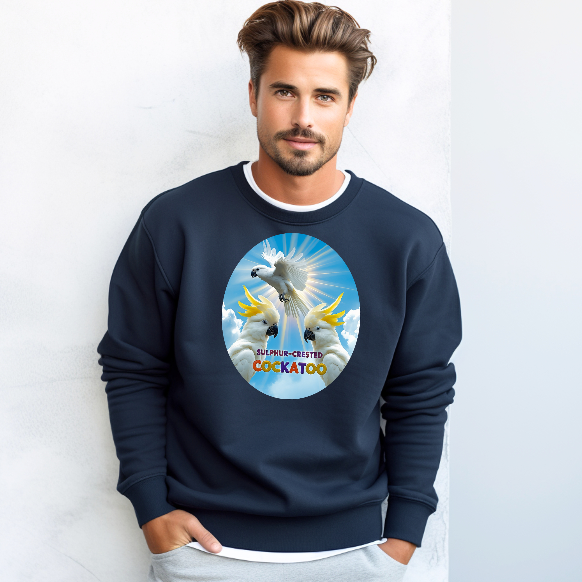 Sulphur-Crested Cockatoo Flying Sweatshirt