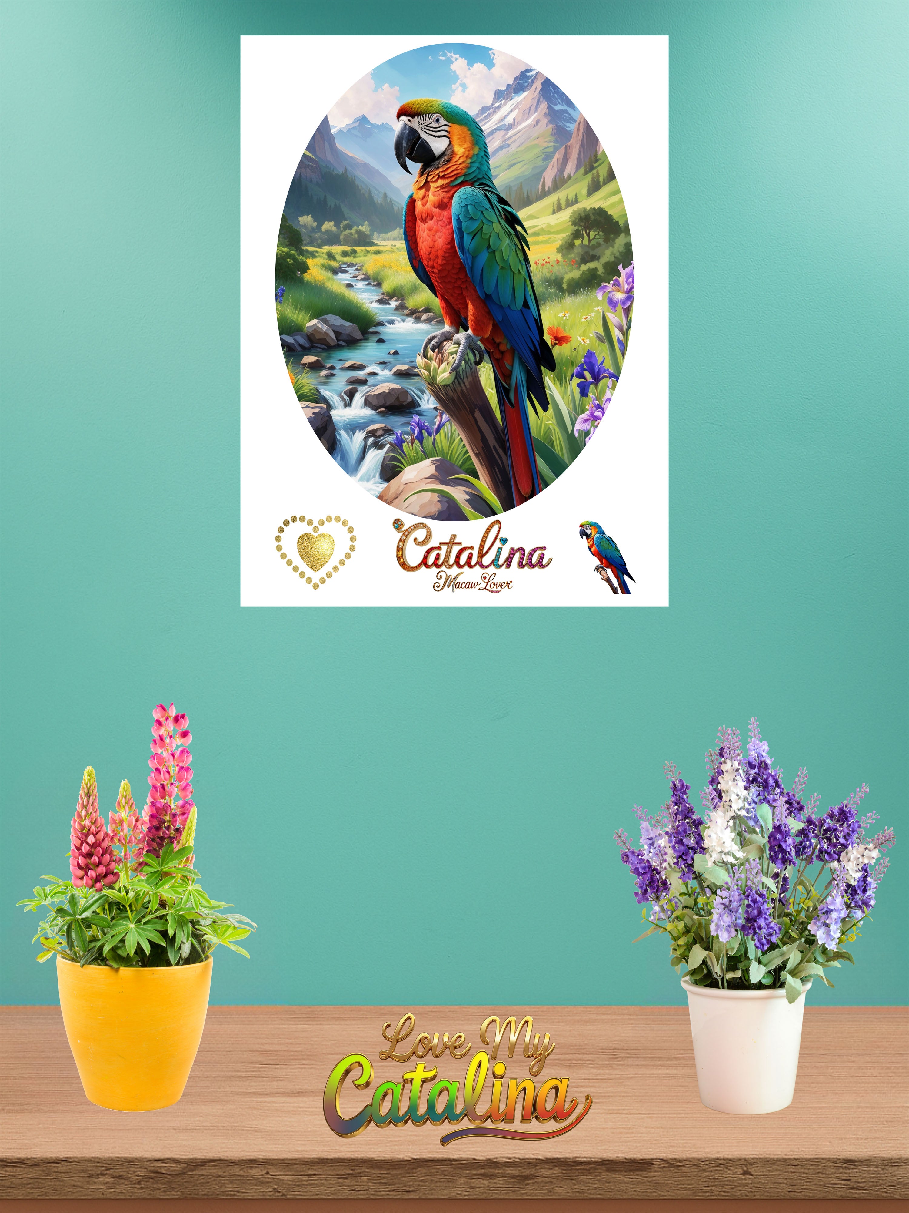 Catalina Macaw Lover Nature Wall-Hanging