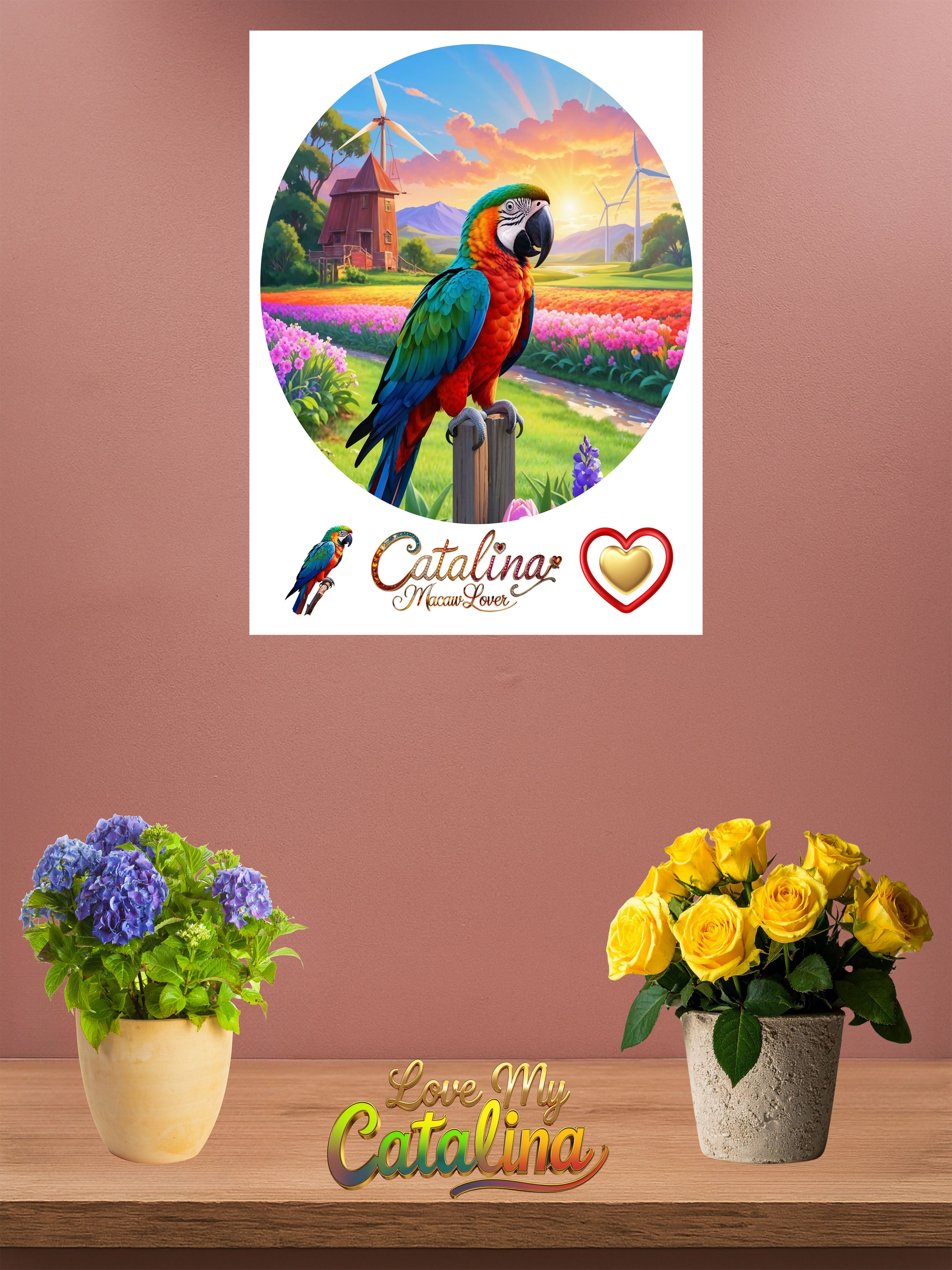 Catalina Macaw Lover Wall-Hanging