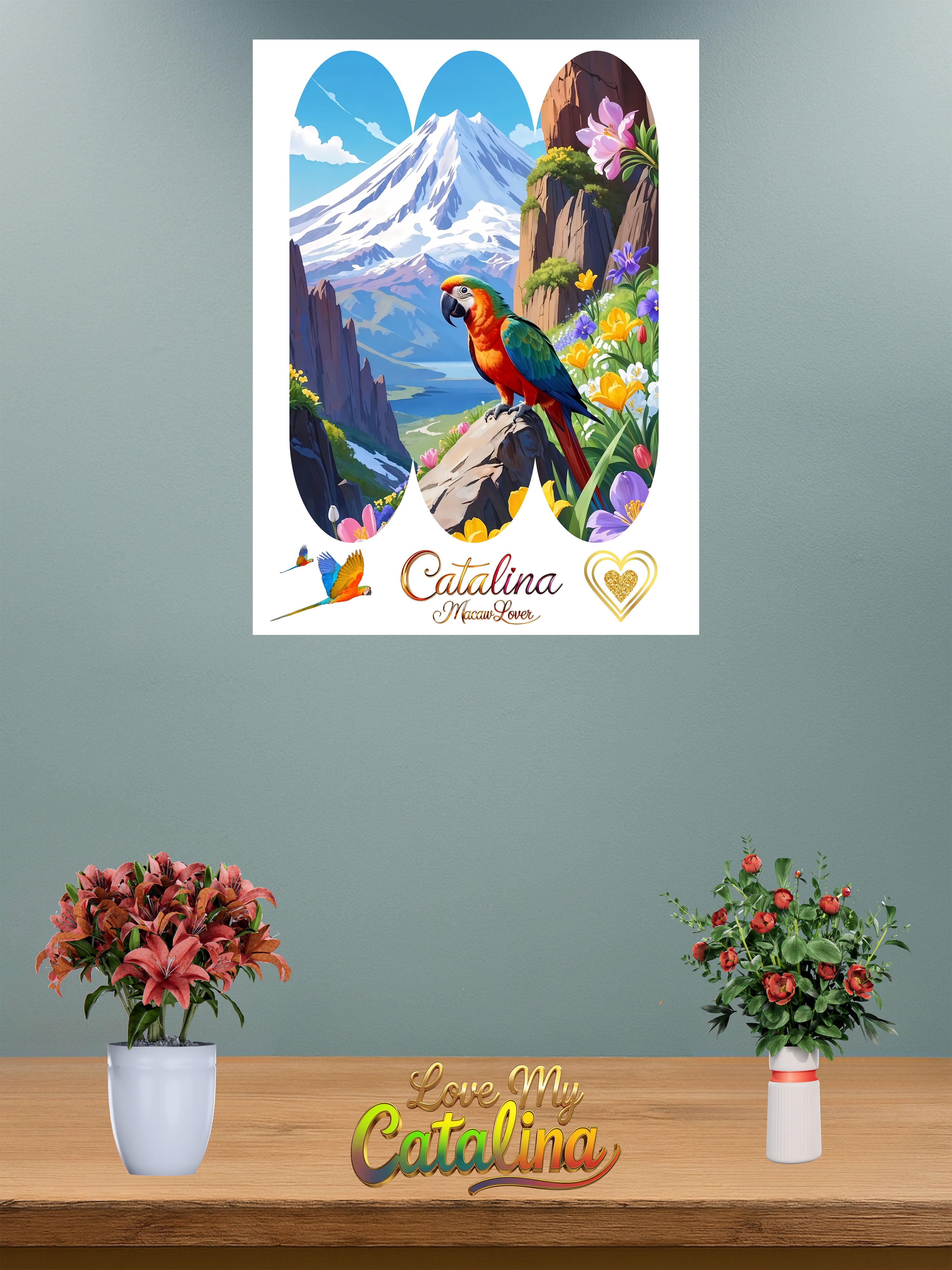 Catalina Macaw Lover Valley Wall-Hanging