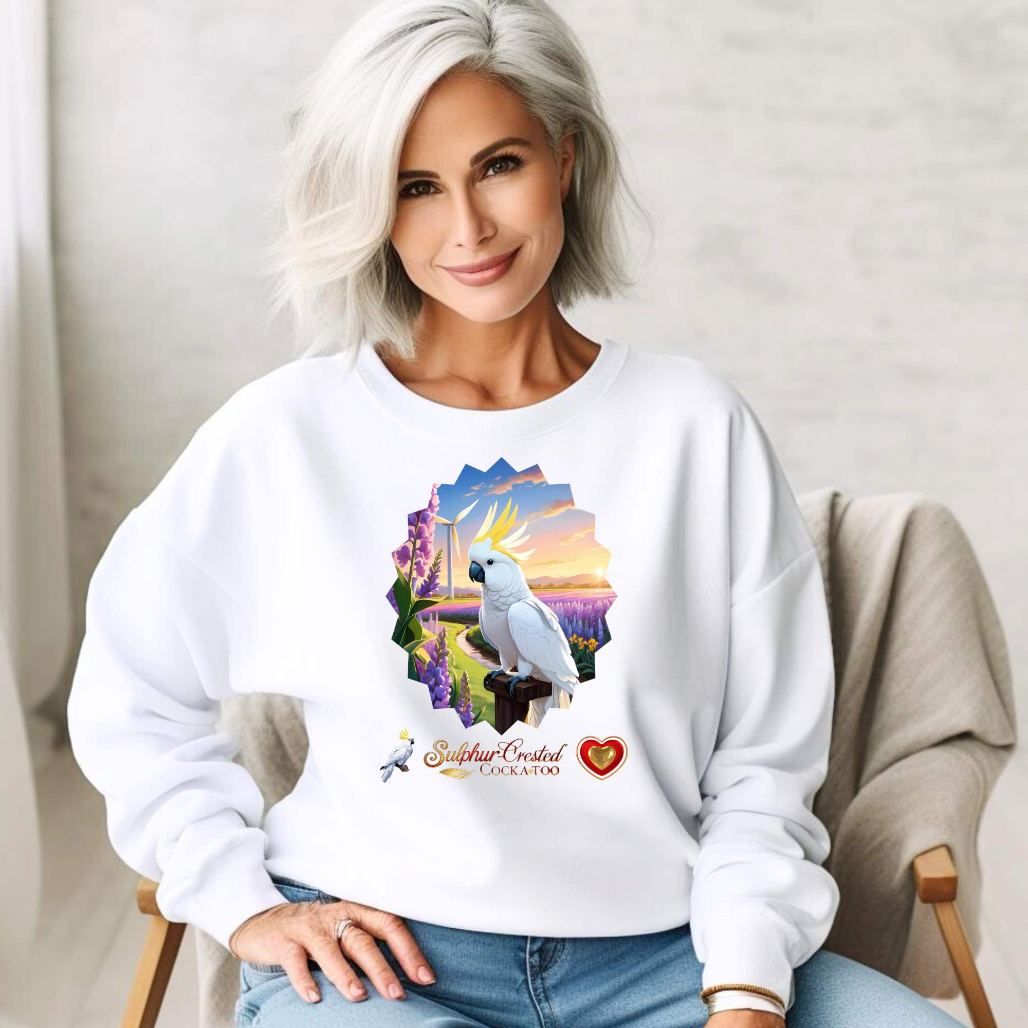 Sulphur-Crested Cockatoo Nature Sweatshirt