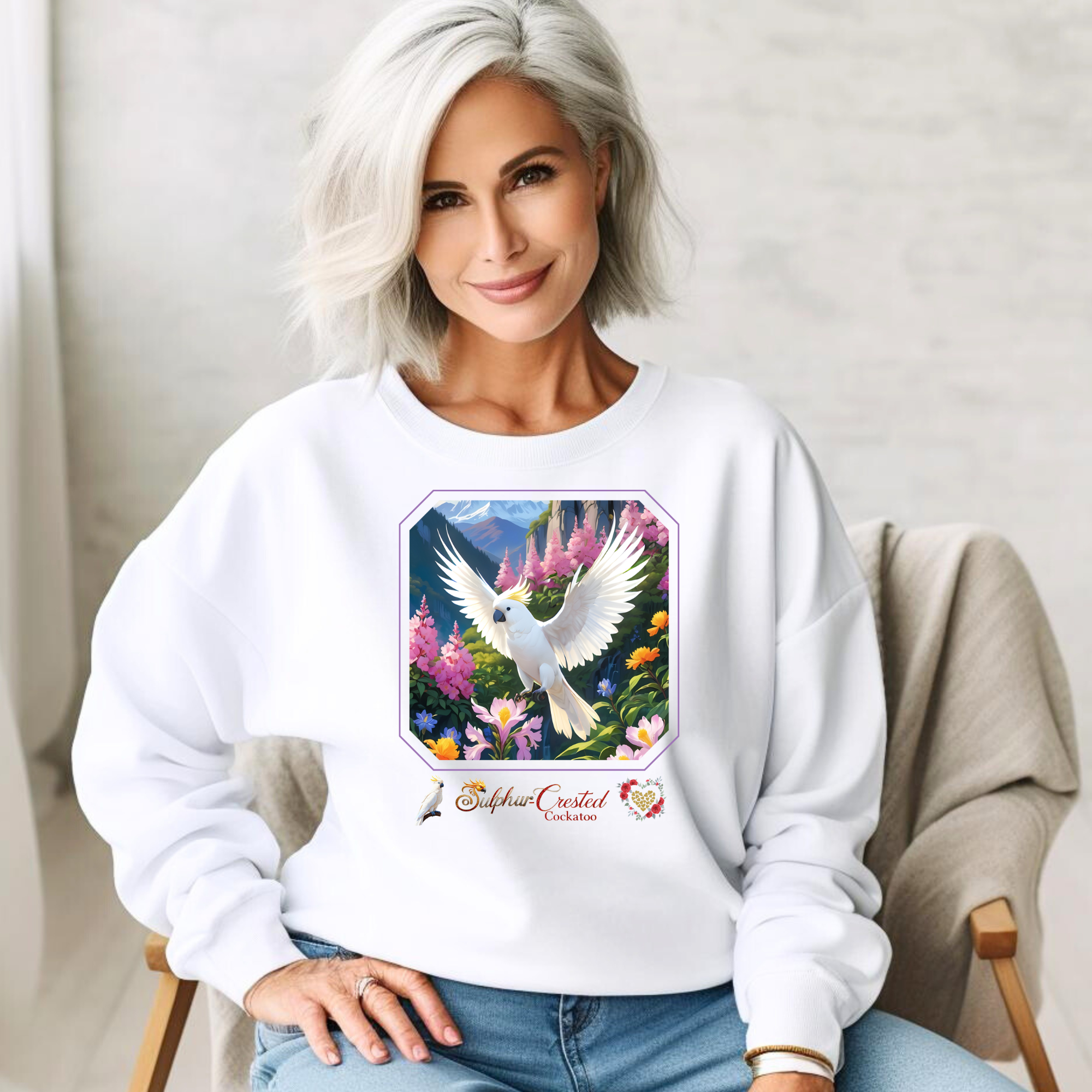 White Sulphur-Crested Cockatoo Sweatshirt