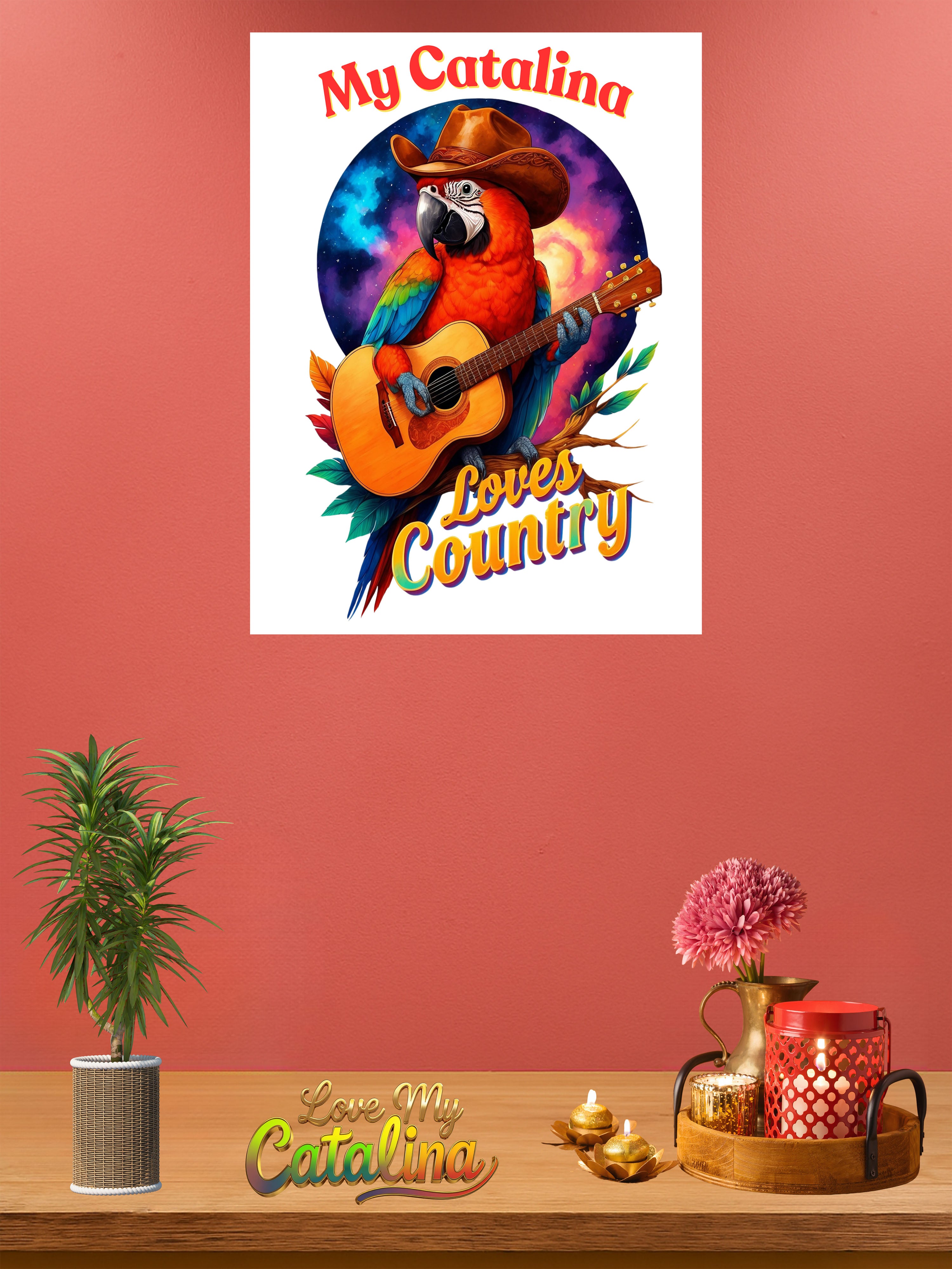 Catalina macaw wall hanging