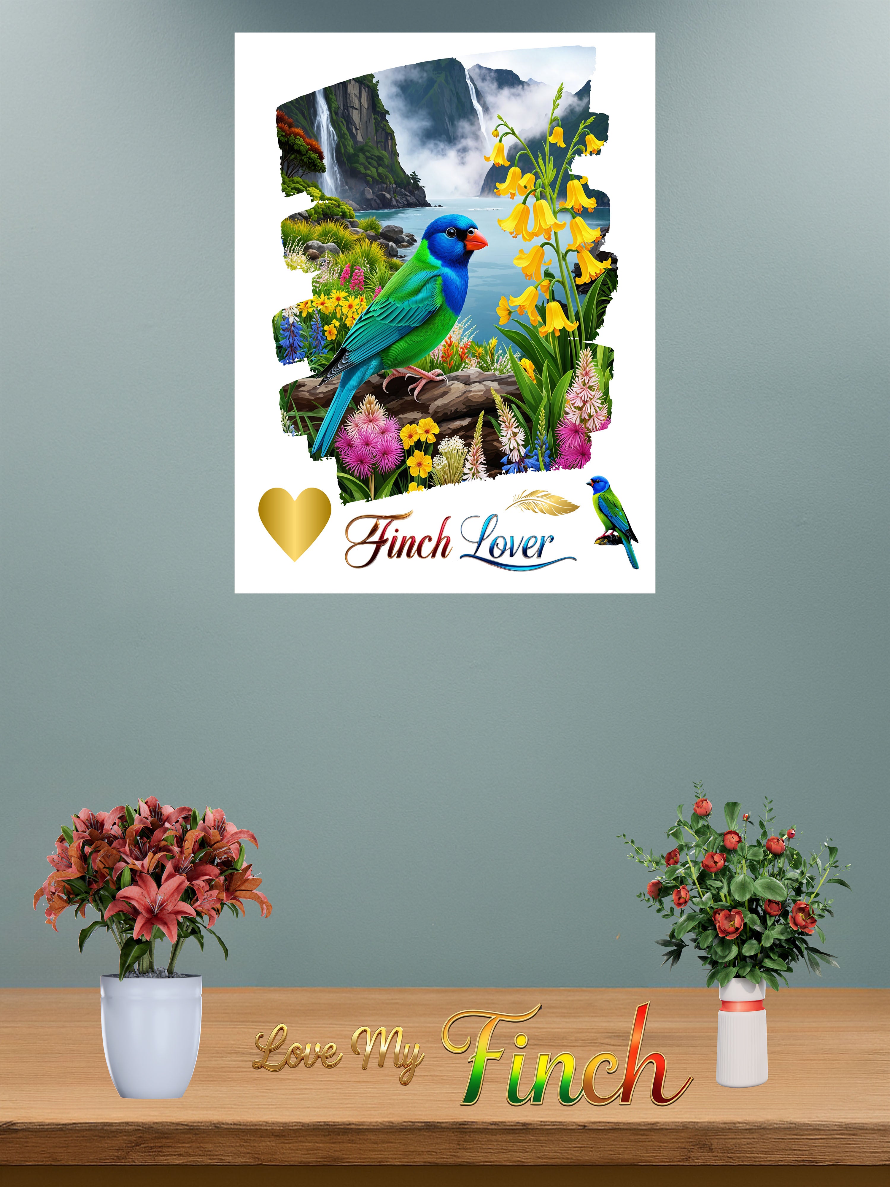 Finch Lover Nature Wall-Hanging