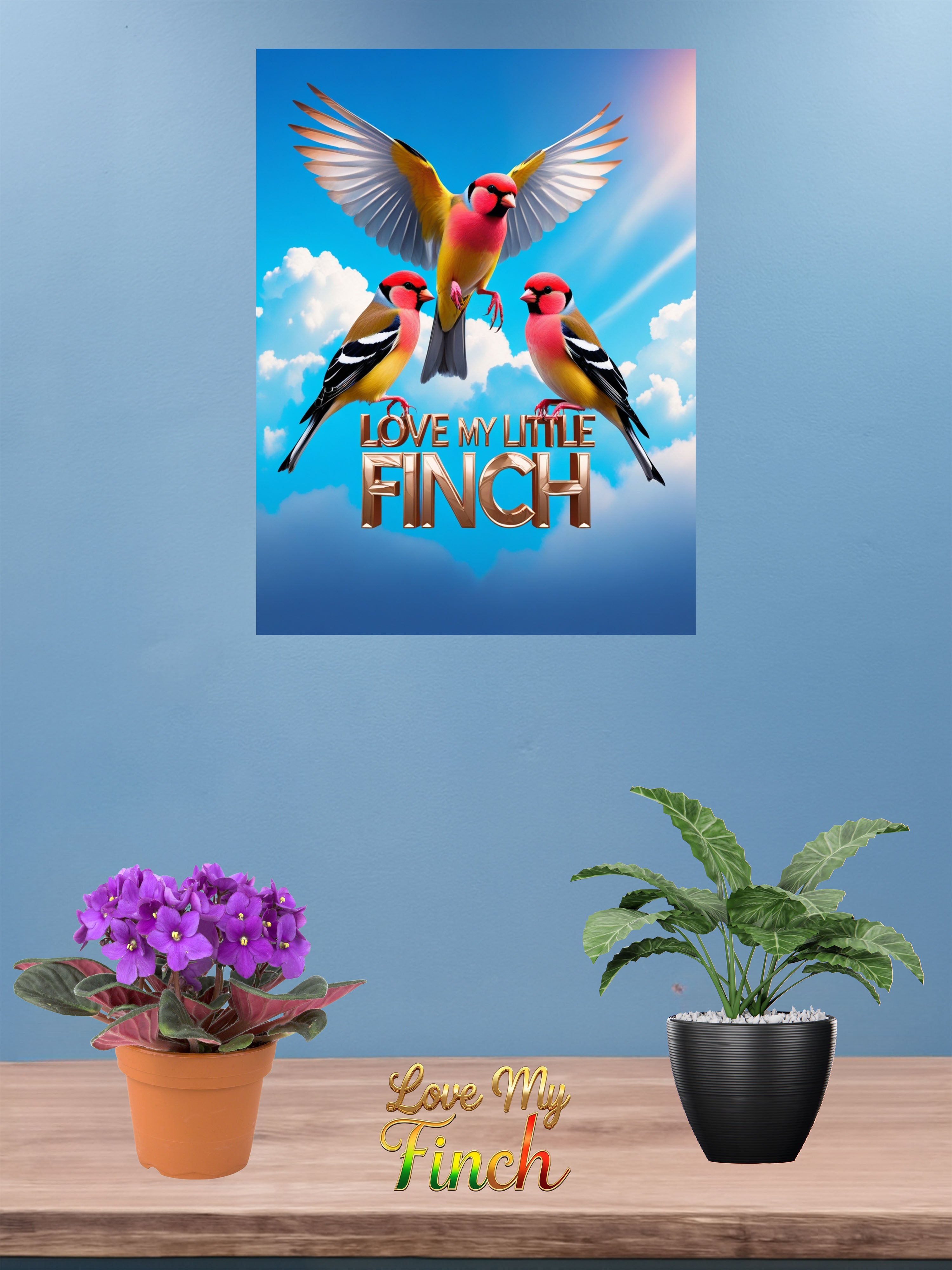 Love My Little Finch Wall-Hanging