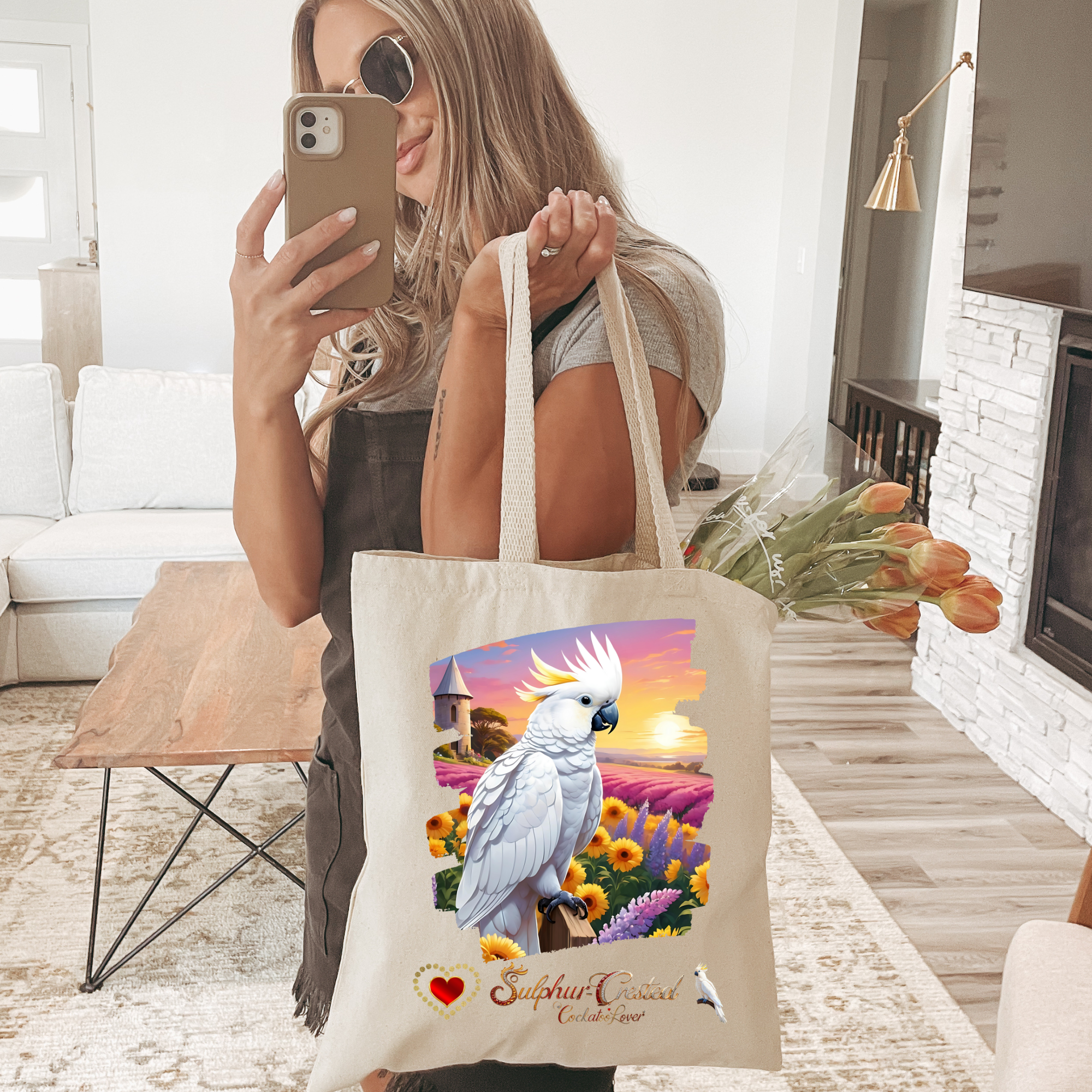 Sulphur-Crested Cockatoo Lover Tote Bag