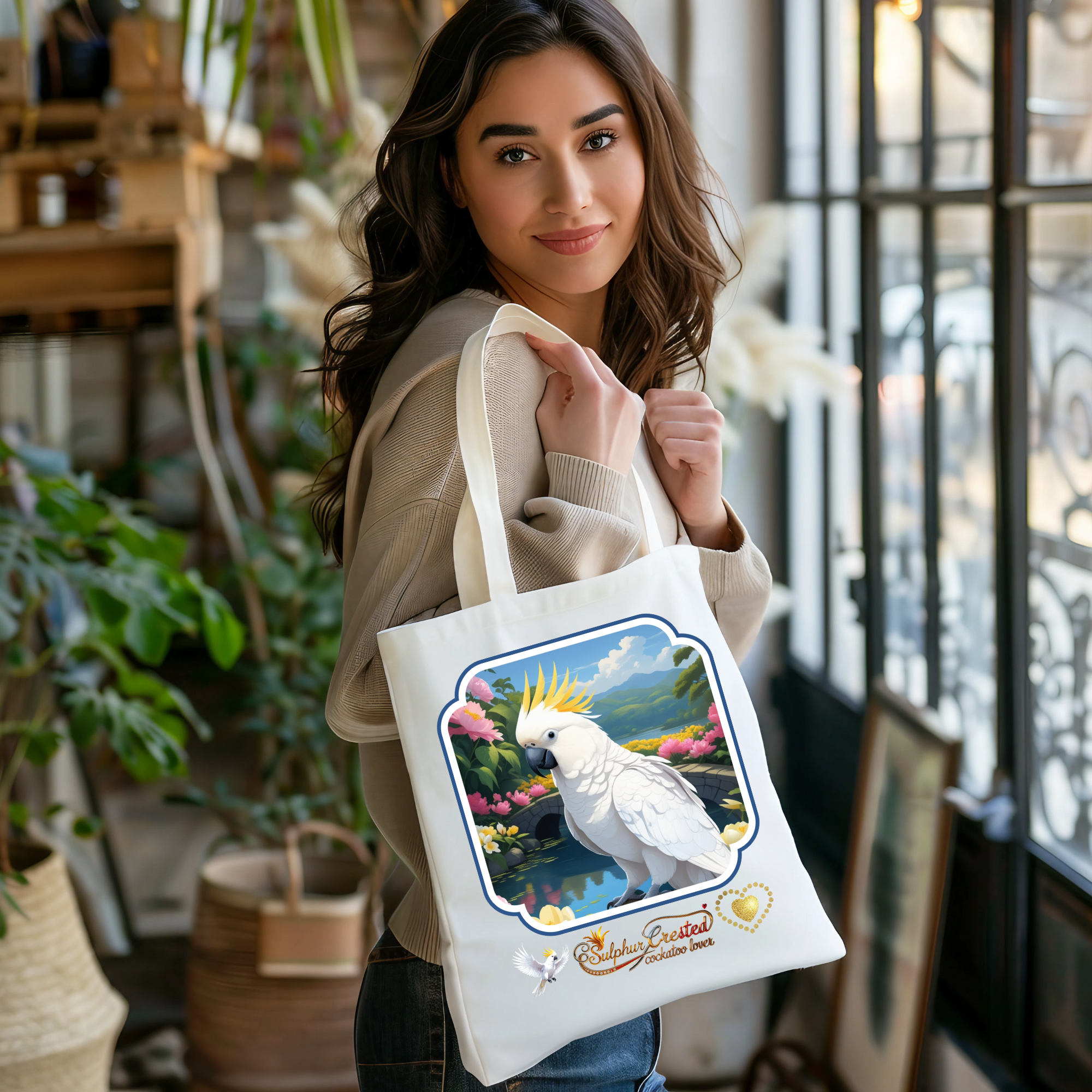 Sulphur-Crested Cockatoo Lover Tote Bag